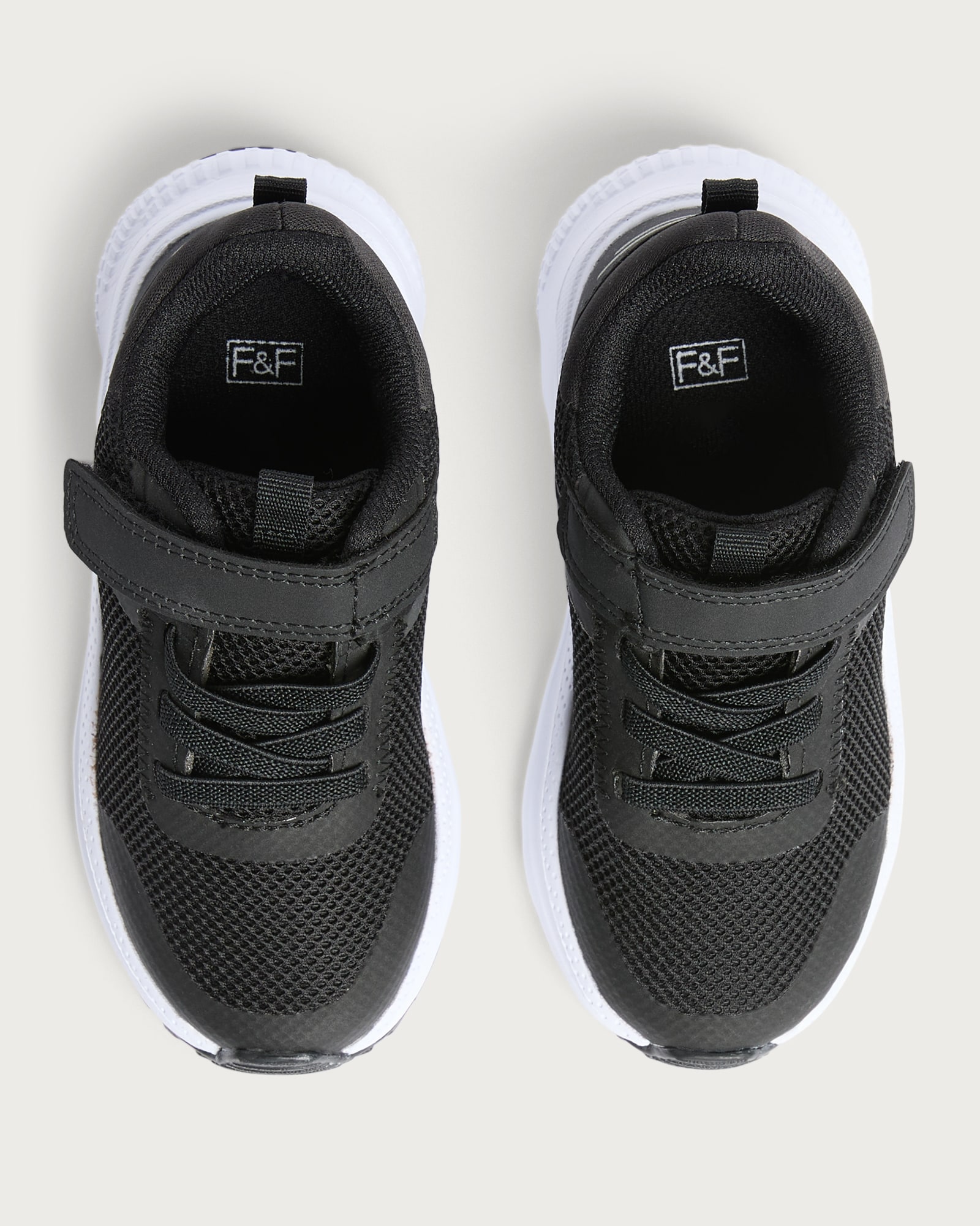 F&F School Boys Mesh Trainers in Black thumbnail 2