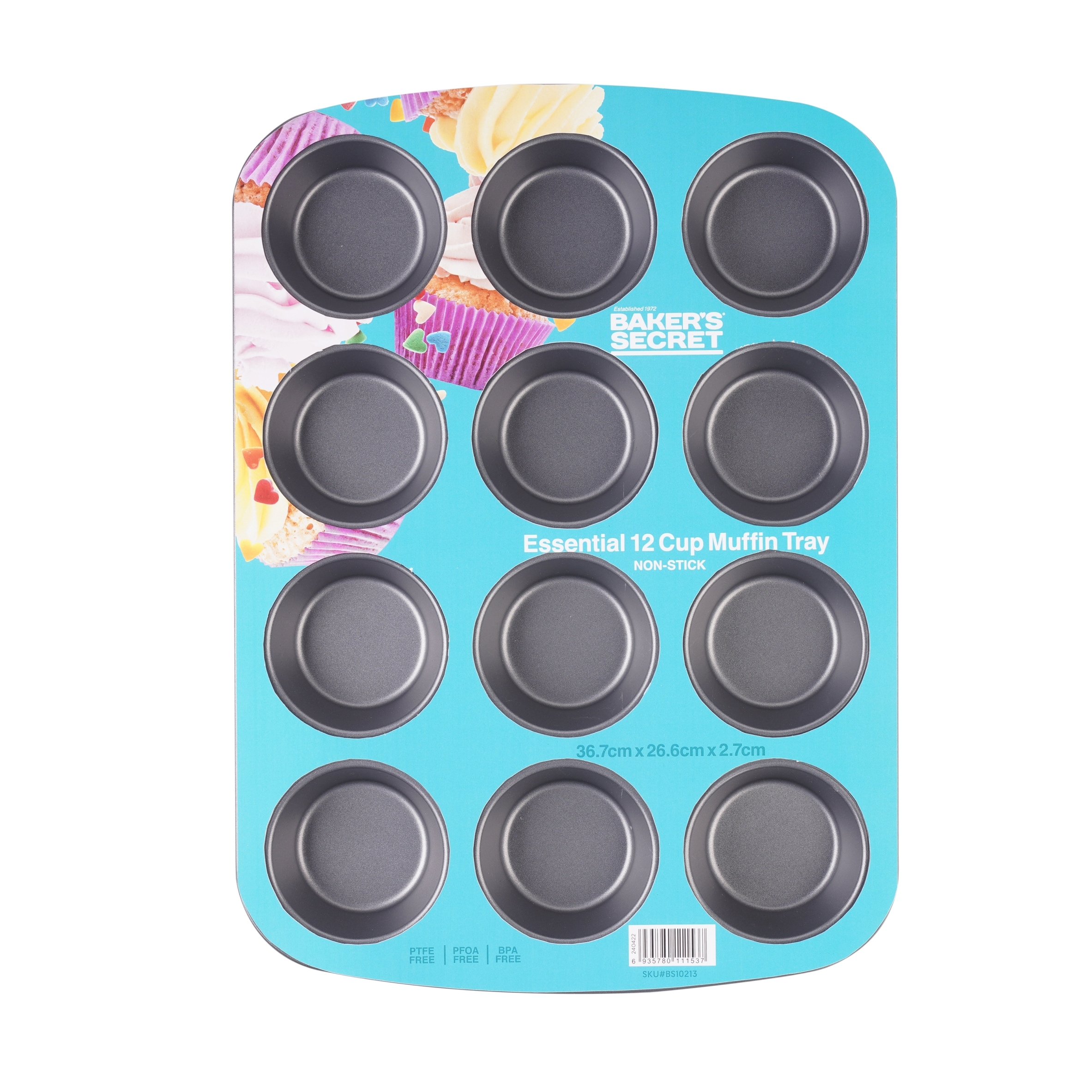 Bakers Secret Essential 12 Cup Muffin Tray thumbnail 3