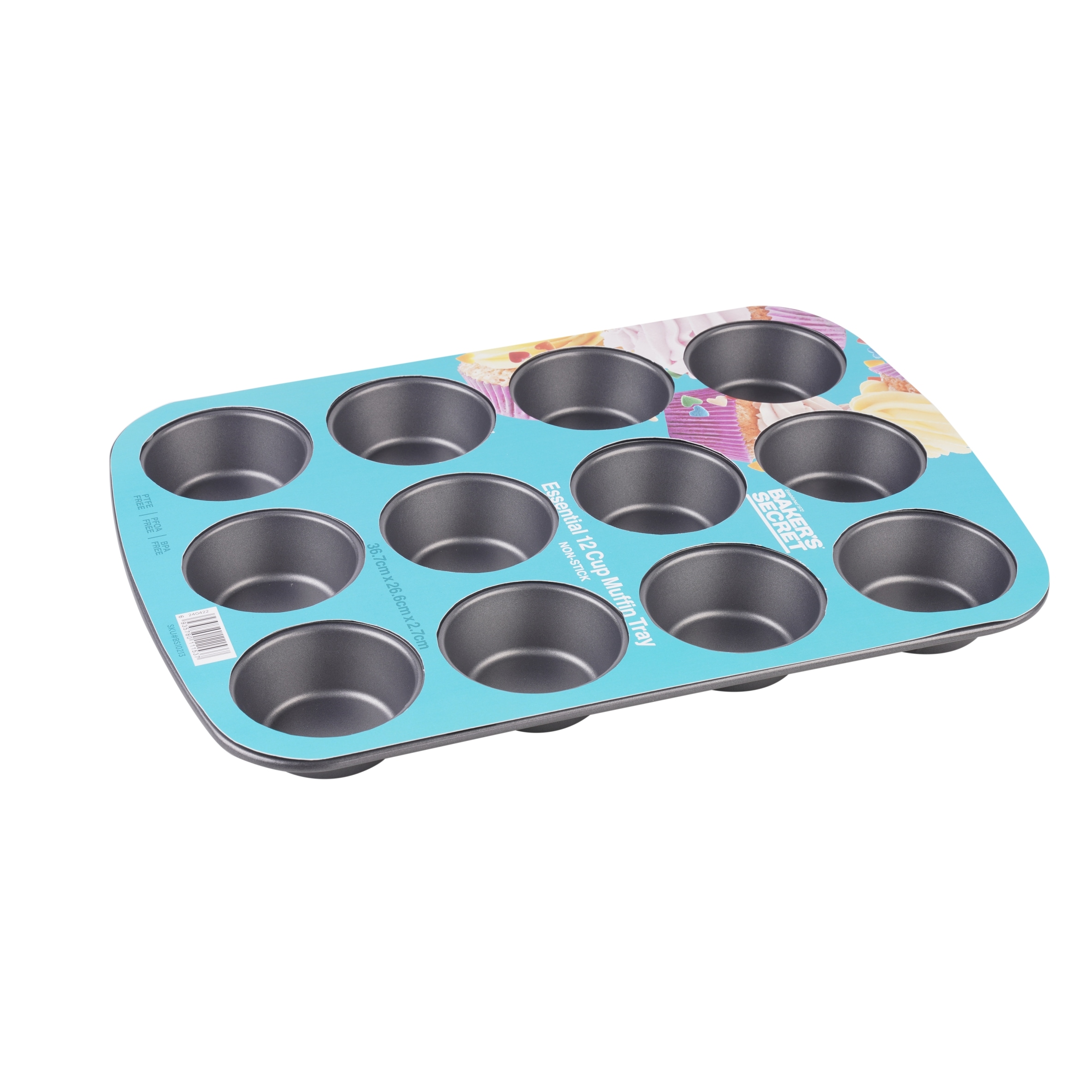 Bakers Secret Essential 12 Cup Muffin Tray thumbnail 4