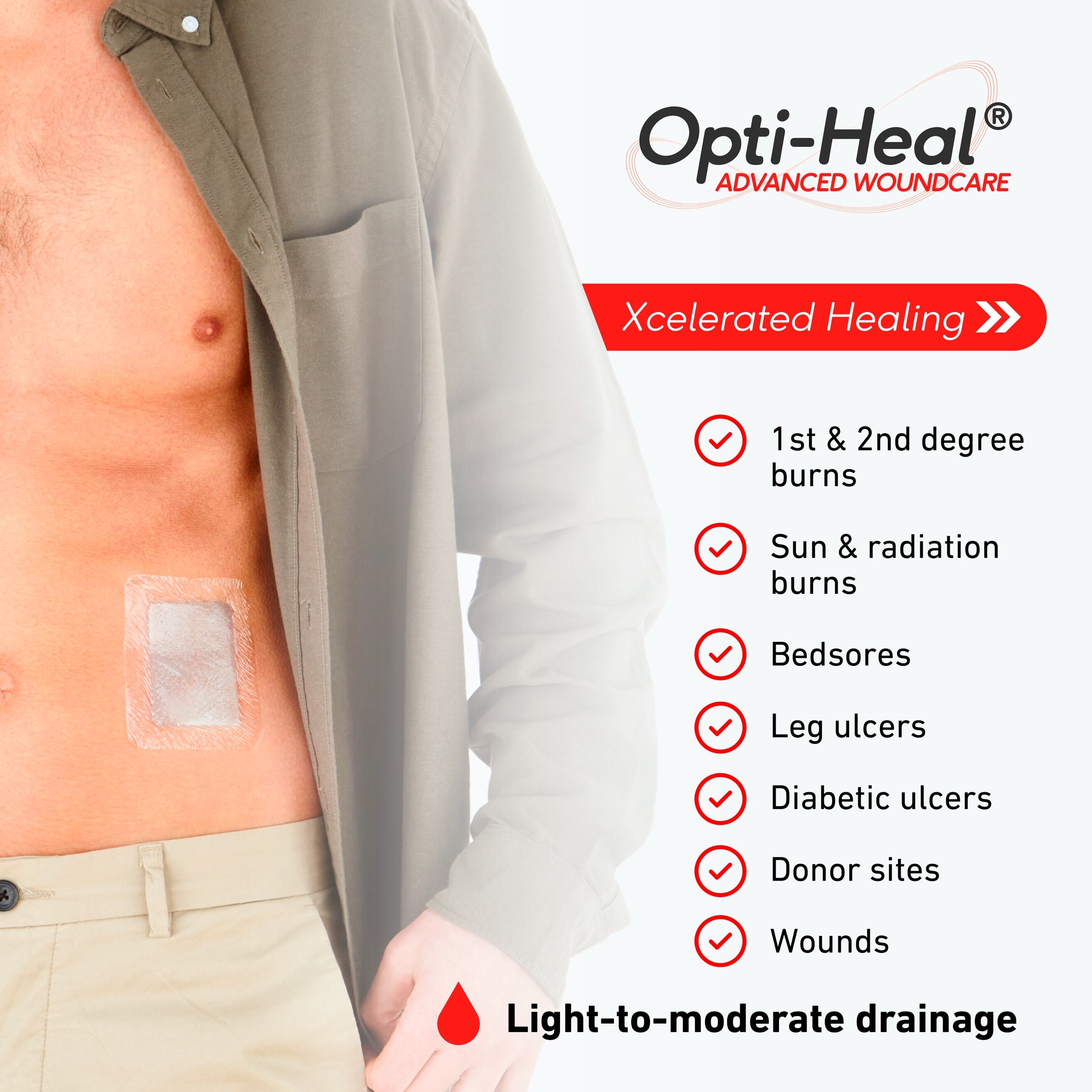 Neo G Opti-Heal Hydration Multipurpose Wound Dressing Multipack Pk3 thumbnail 2