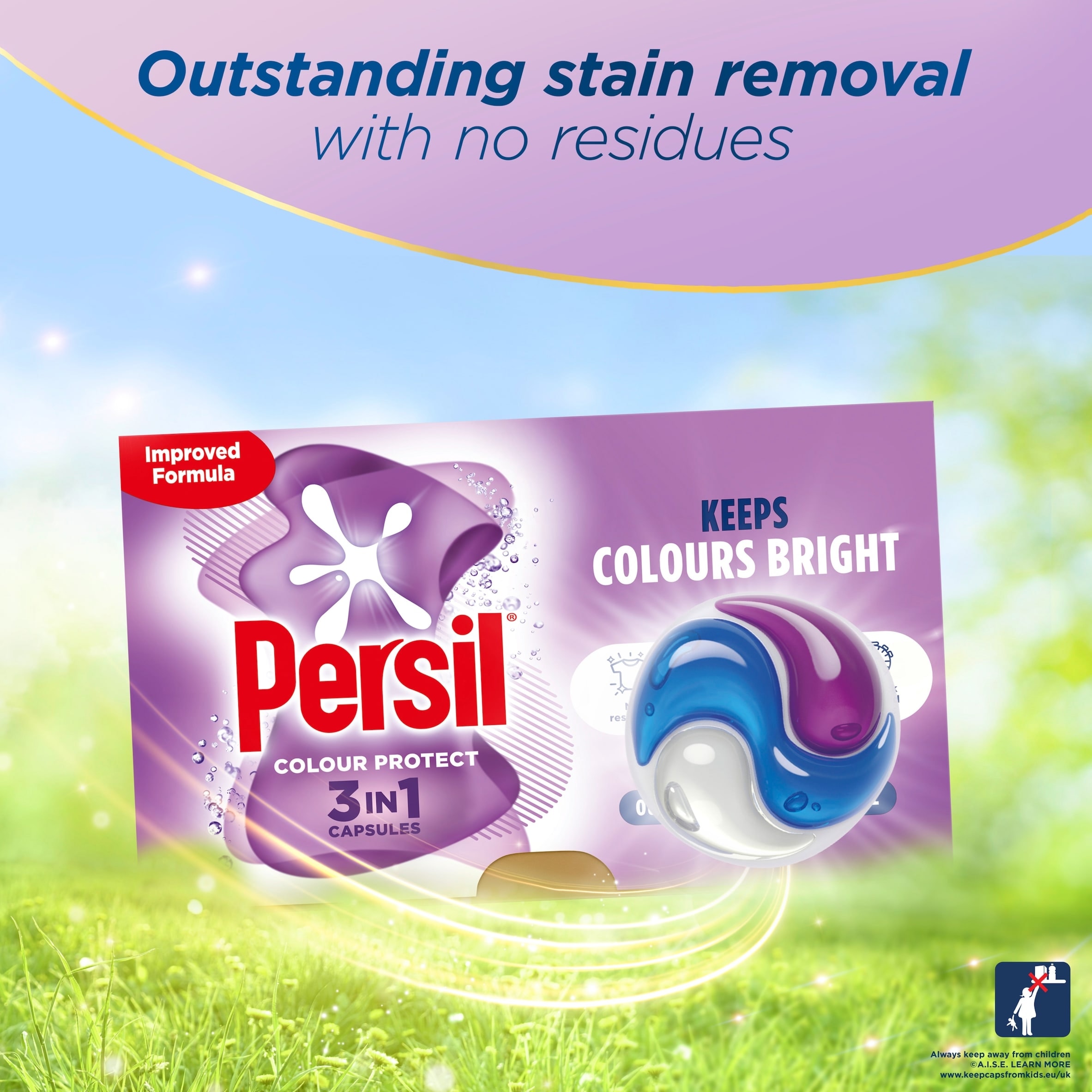Persil Colour Protect 3 in 1 Laundry Washing Detergent Capsules 36 Washes 759.6g thumbnail 2