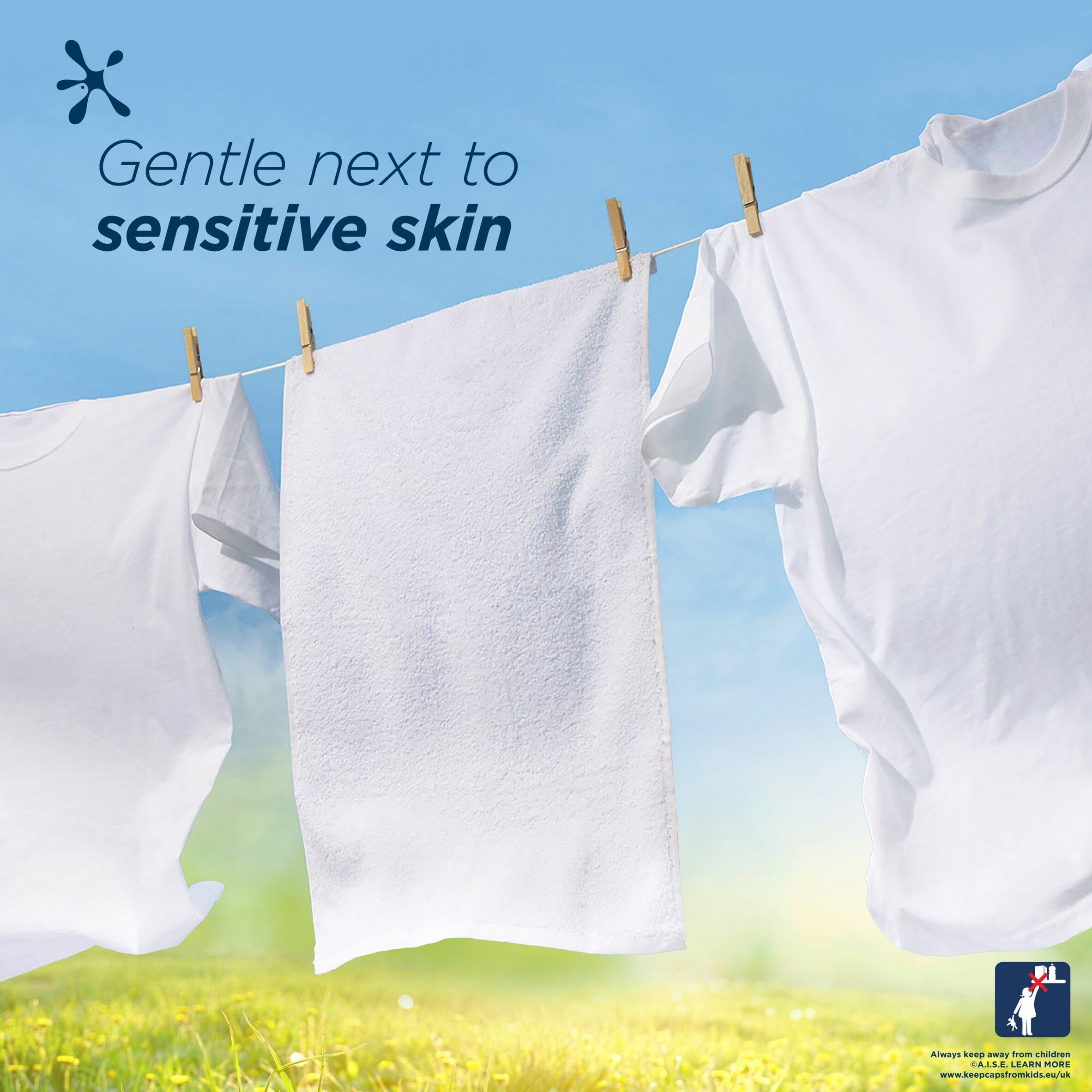 Persil Non Bio 3 in 1 Sensitive Laundry Washing Detergent Capsules 48 Washes 1012.8g thumbnail 3