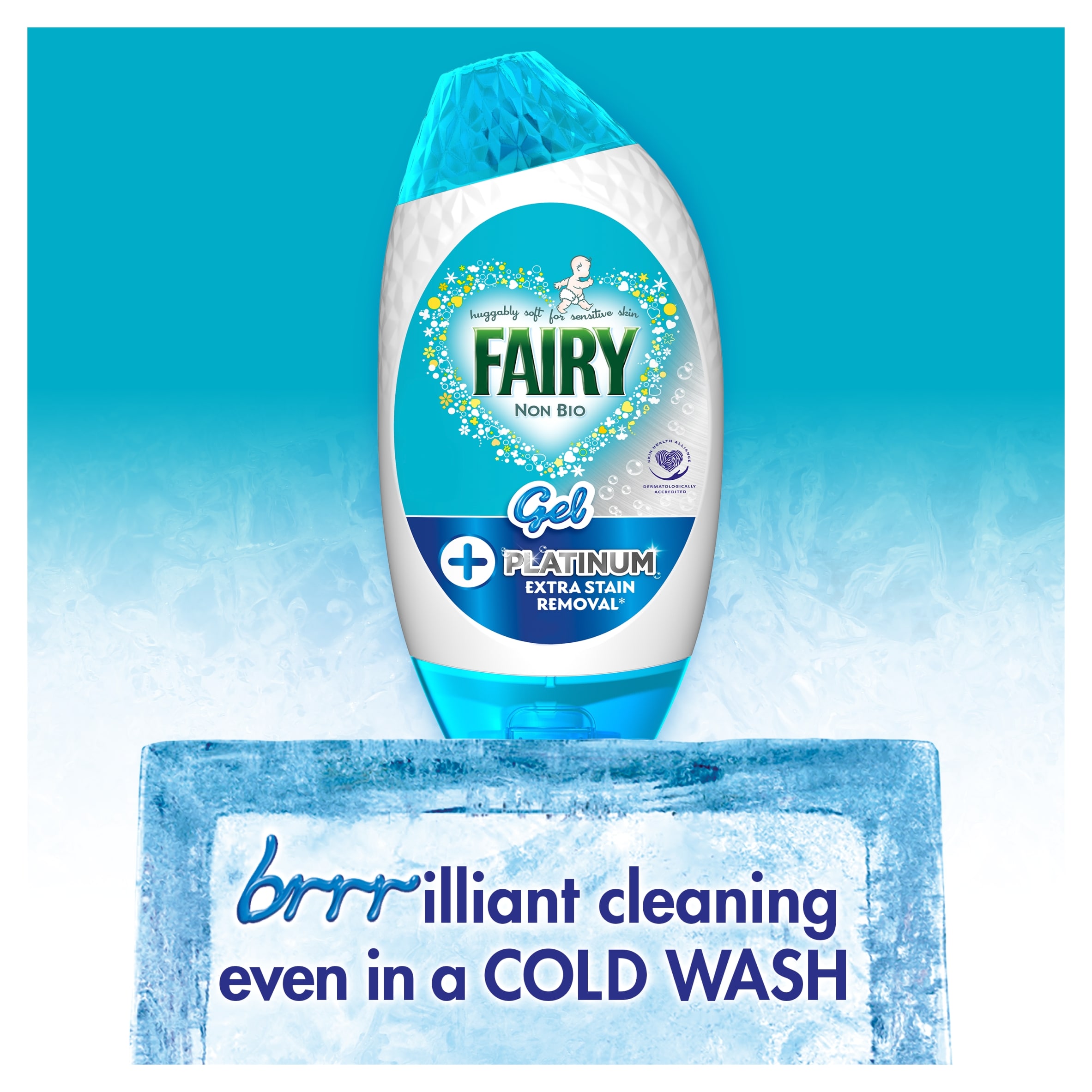 Fairy Non Bio Platinum Washing Gel 38 Washes 1254ML thumbnail 4