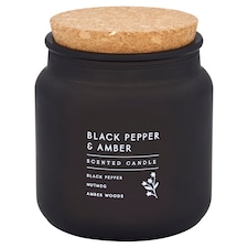 F&F Home Apothecary Black Pepper & Amber Candle 350g