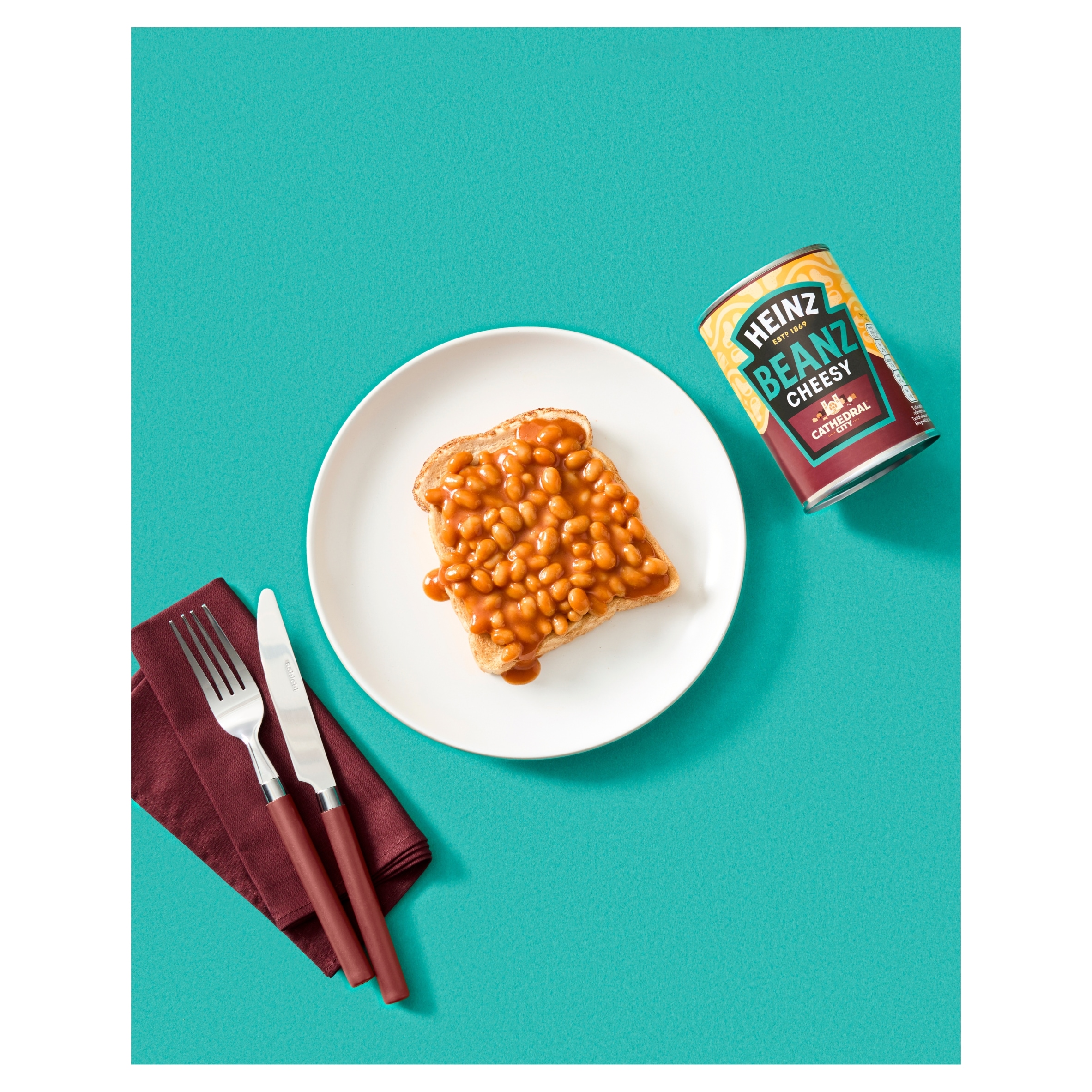 Heinz Cathedral City Cheesy Baked Beans 390G thumbnail 2