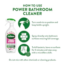 Zoflora Power Bathroom Cleaner Sweet Freesia & Jasmine 800ml thumbnail 3