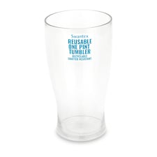 Swantex Reusable Clear Pint Glass