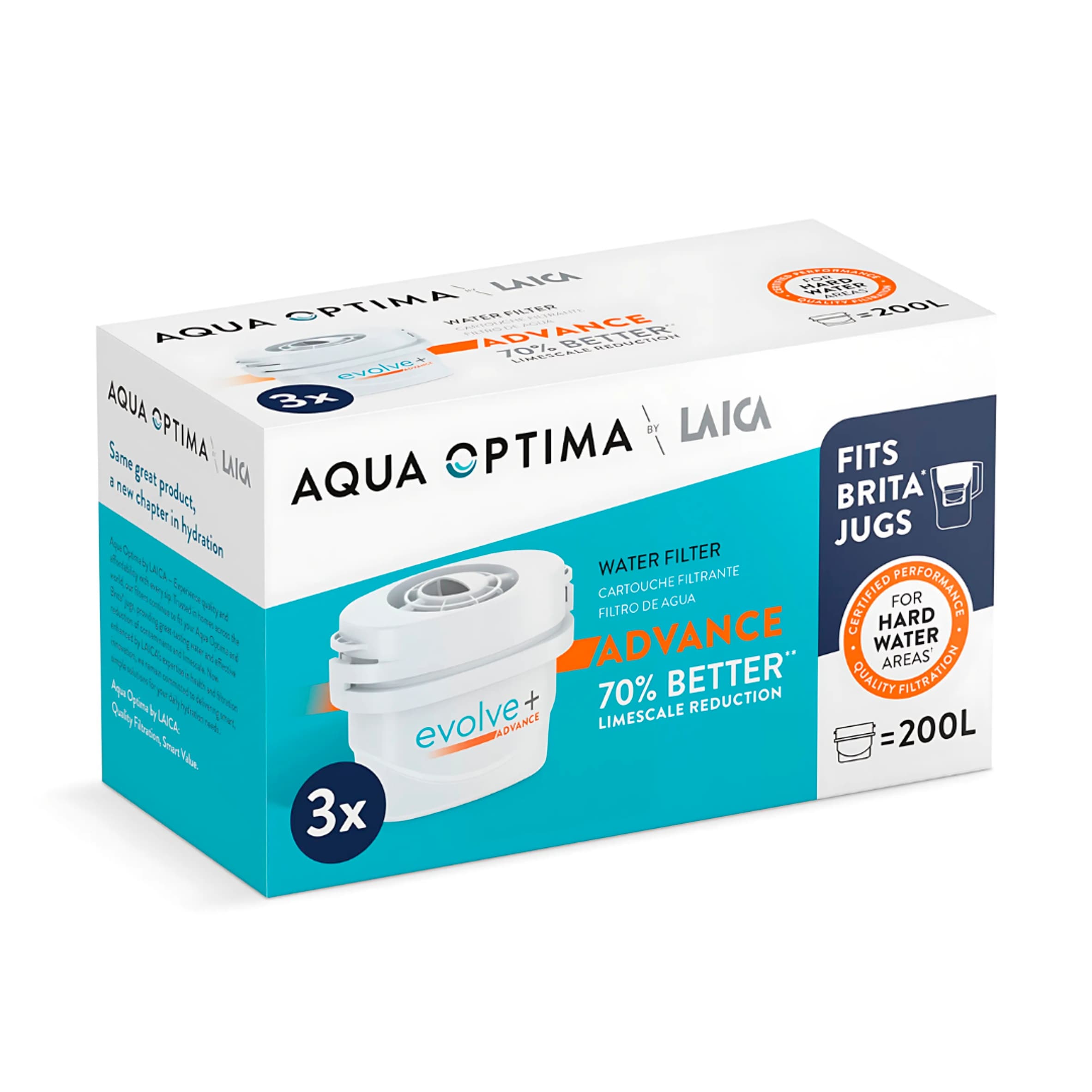 Aqua Optima Evolve+ Advance Water Filters - 3 Pack