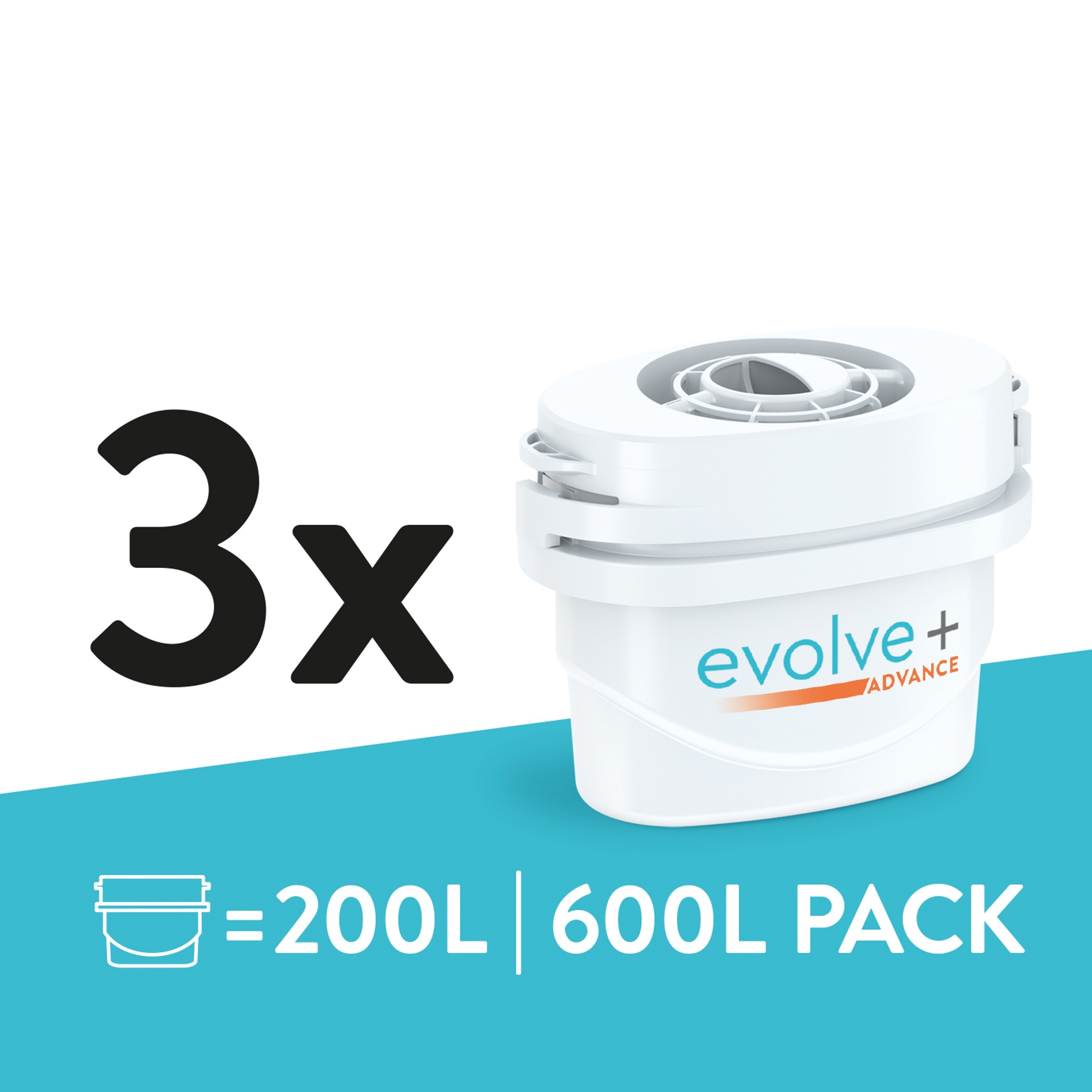 Aqua Optima Evolve+ Advance Water Filter 3 Pack thumbnail 2