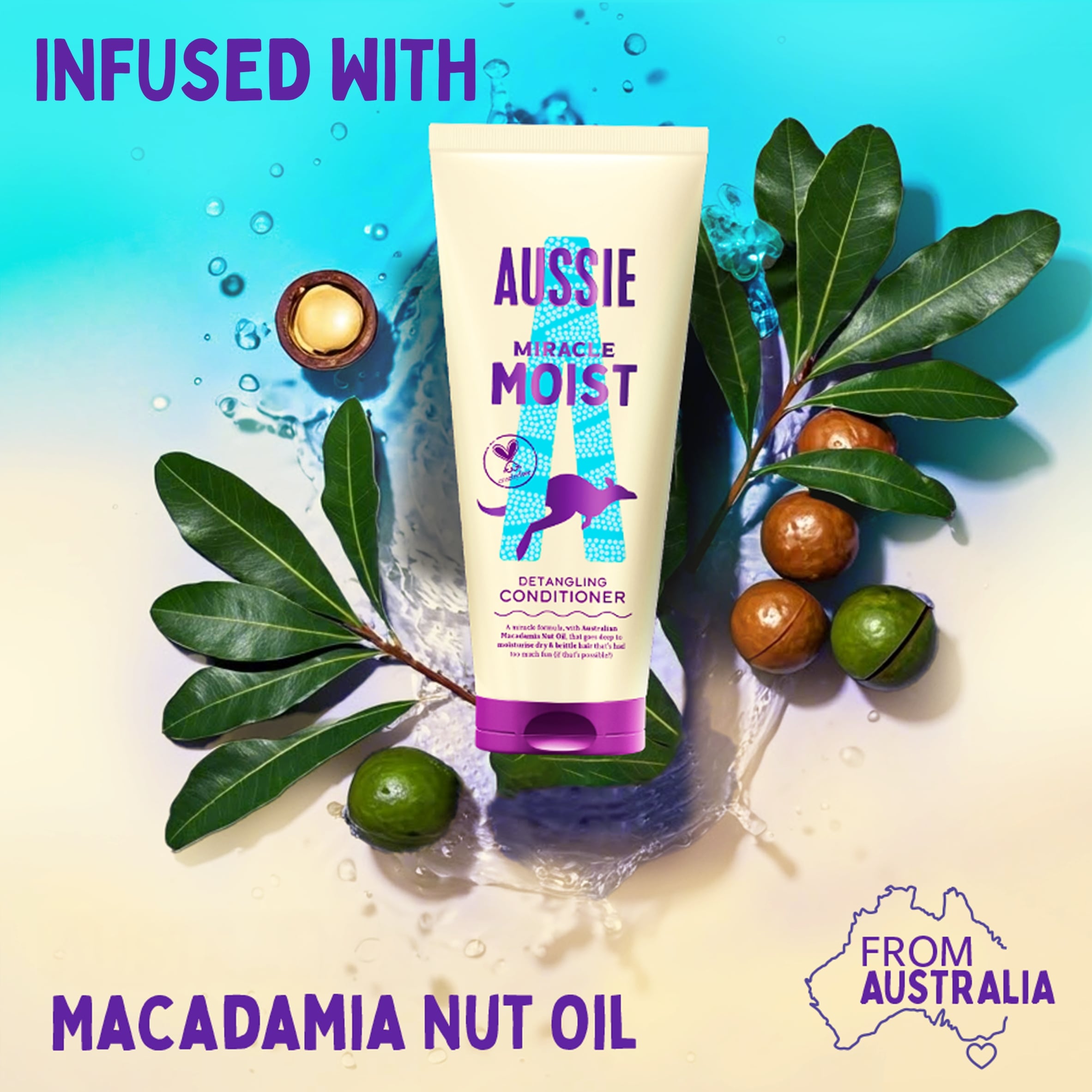 Aussie Miracle Moist Conditioner 170ml thumbnail 5