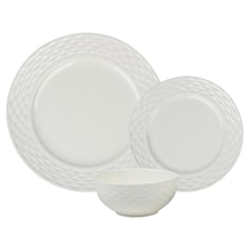 F&F Home Soho white dinner set 12 pce