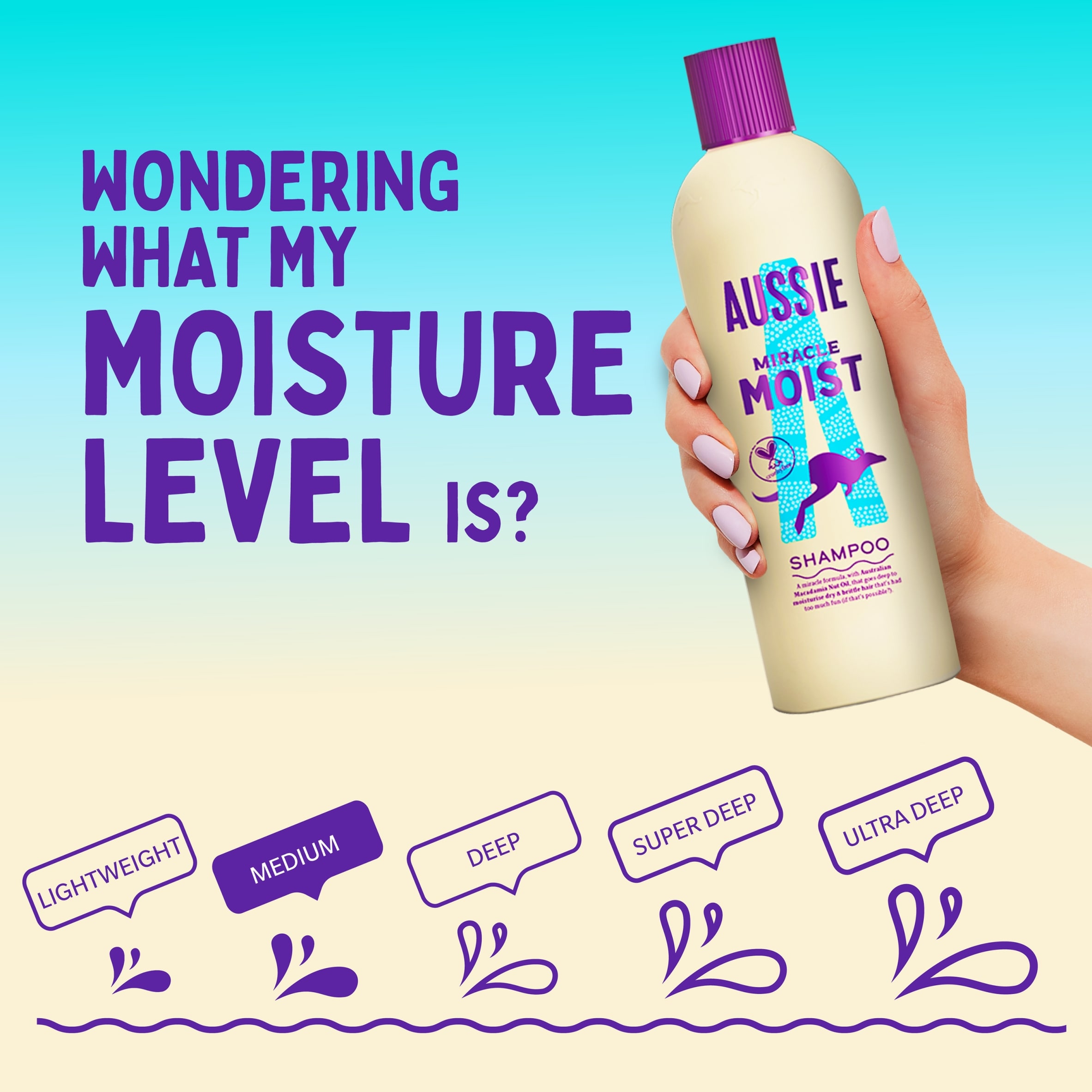 Aussie Miracle Moist Shampoo 250ml thumbnail 3