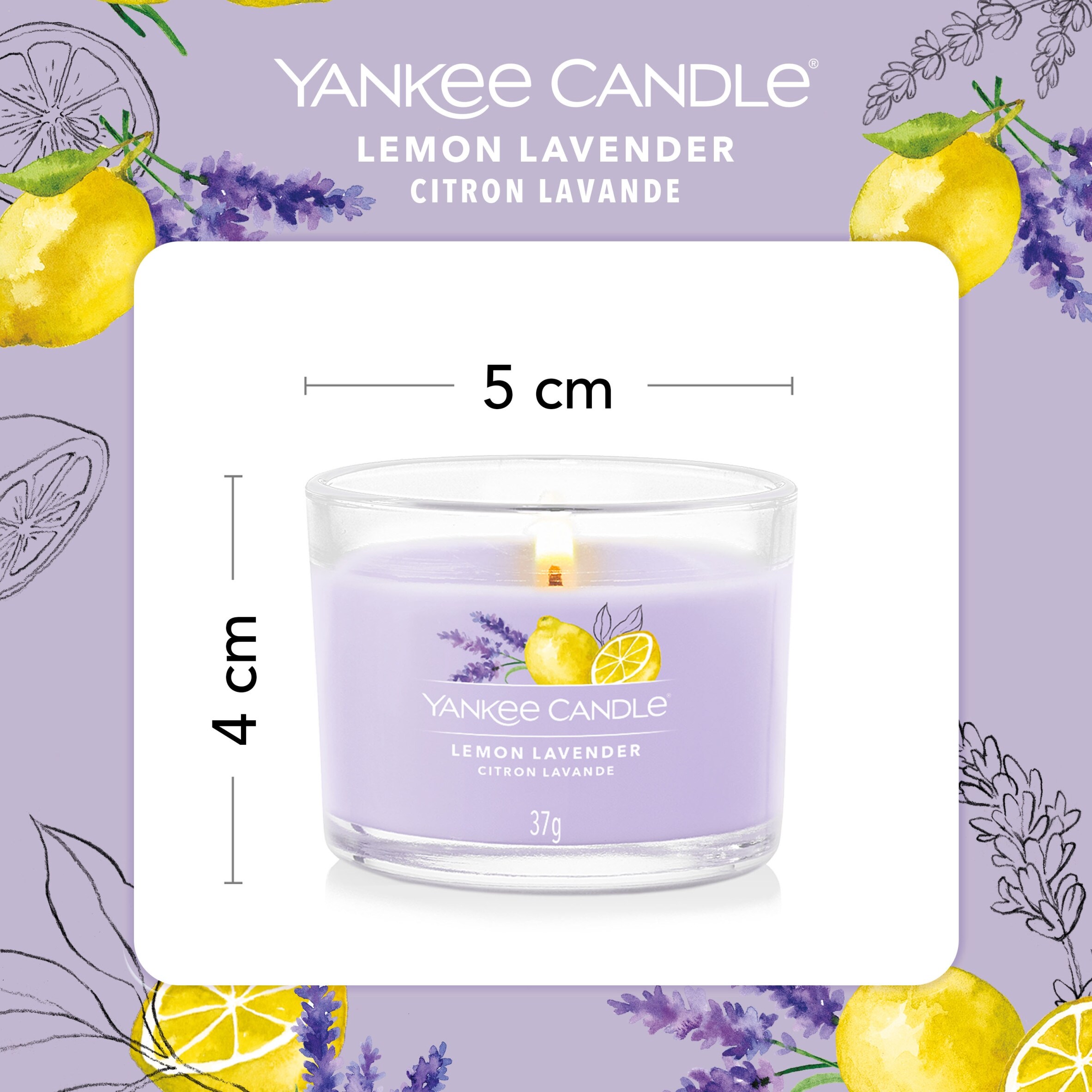 Yankee Lemon Lavender Filled Votive 37g thumbnail 2