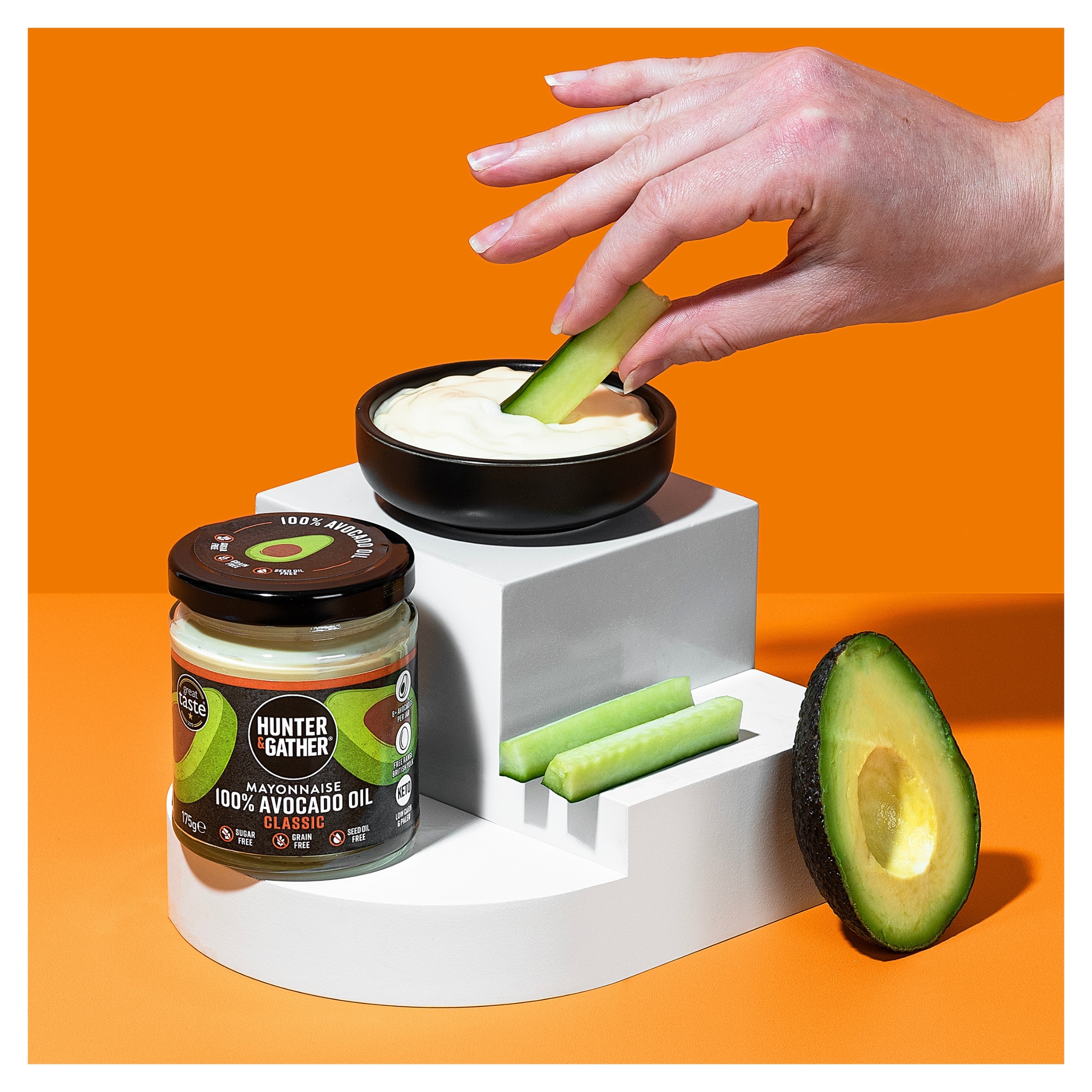 Hunter & Gather Avocado Oil Mayonnaise Classic 175g thumbnail 2