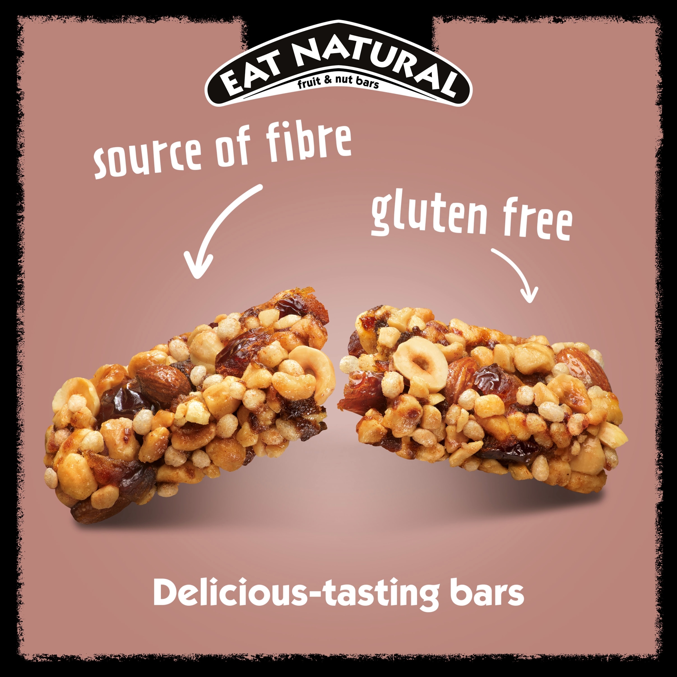 Eat Natural Hazelnut & Date Fruit & Nut Bars with Peanuts & Almonds 40g thumbnail 2
