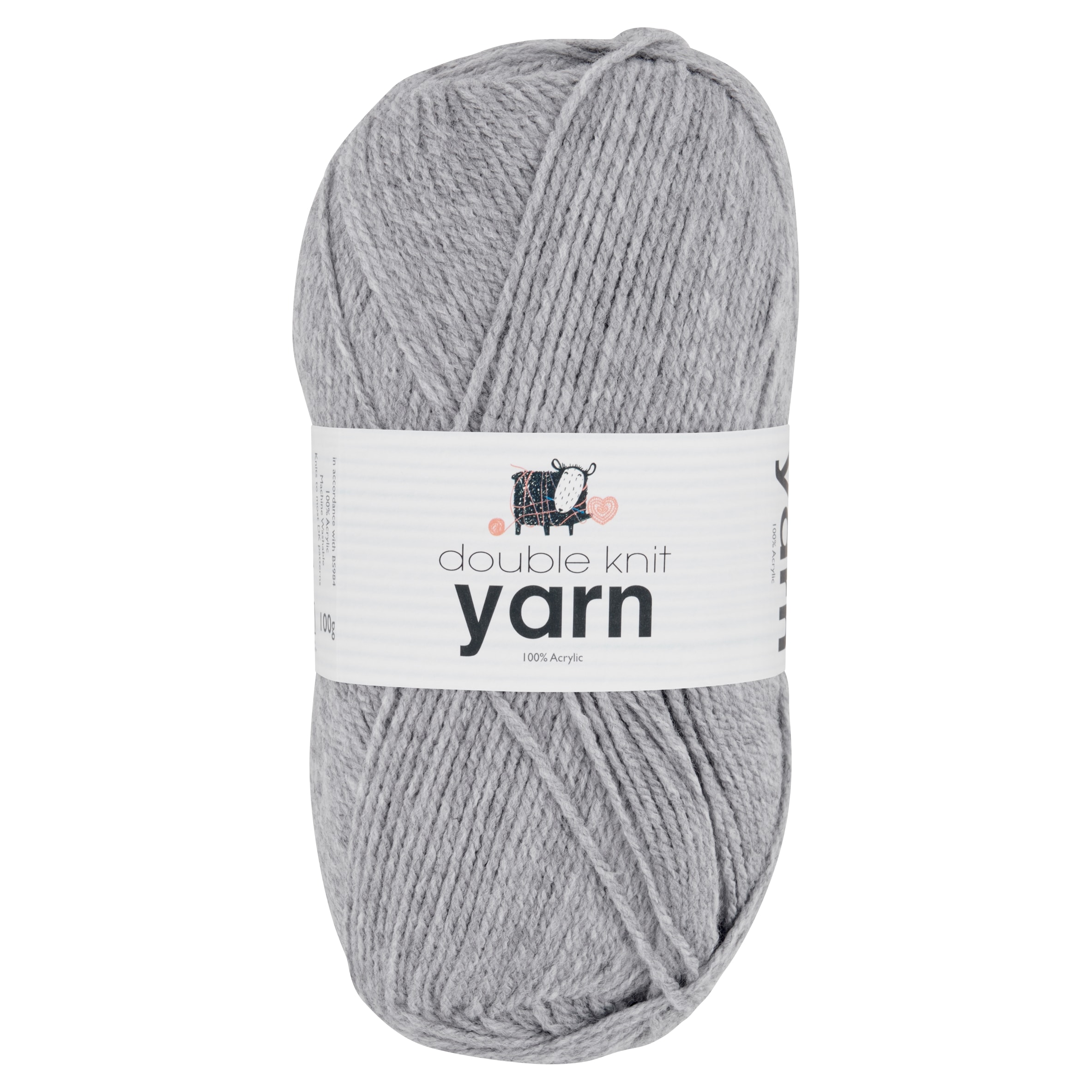 Korbond DK Yarn Light Grey 100g
