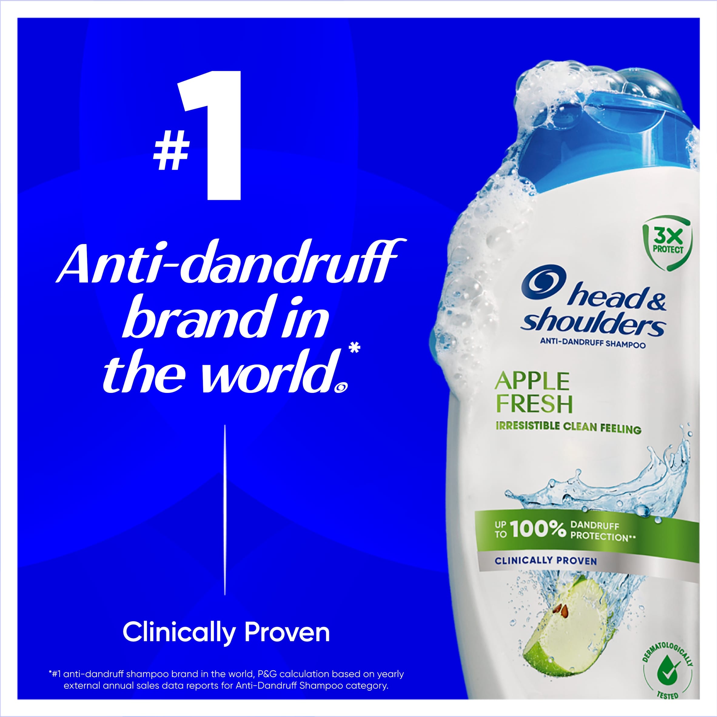 Head and Shoulders Apple Fresh Shampoo 750ml thumbnail 2