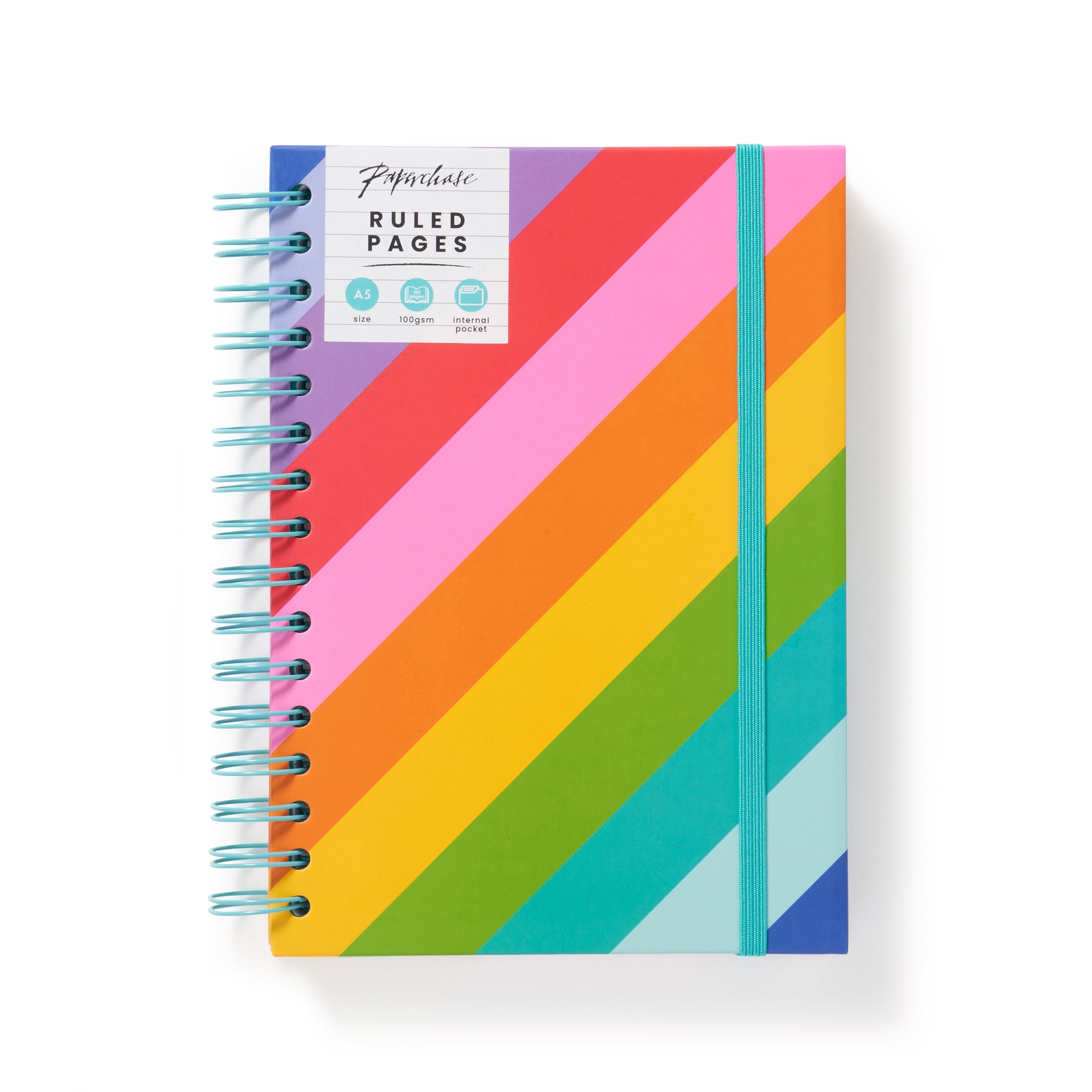 Paperchase A5 Rainbow Notebook
