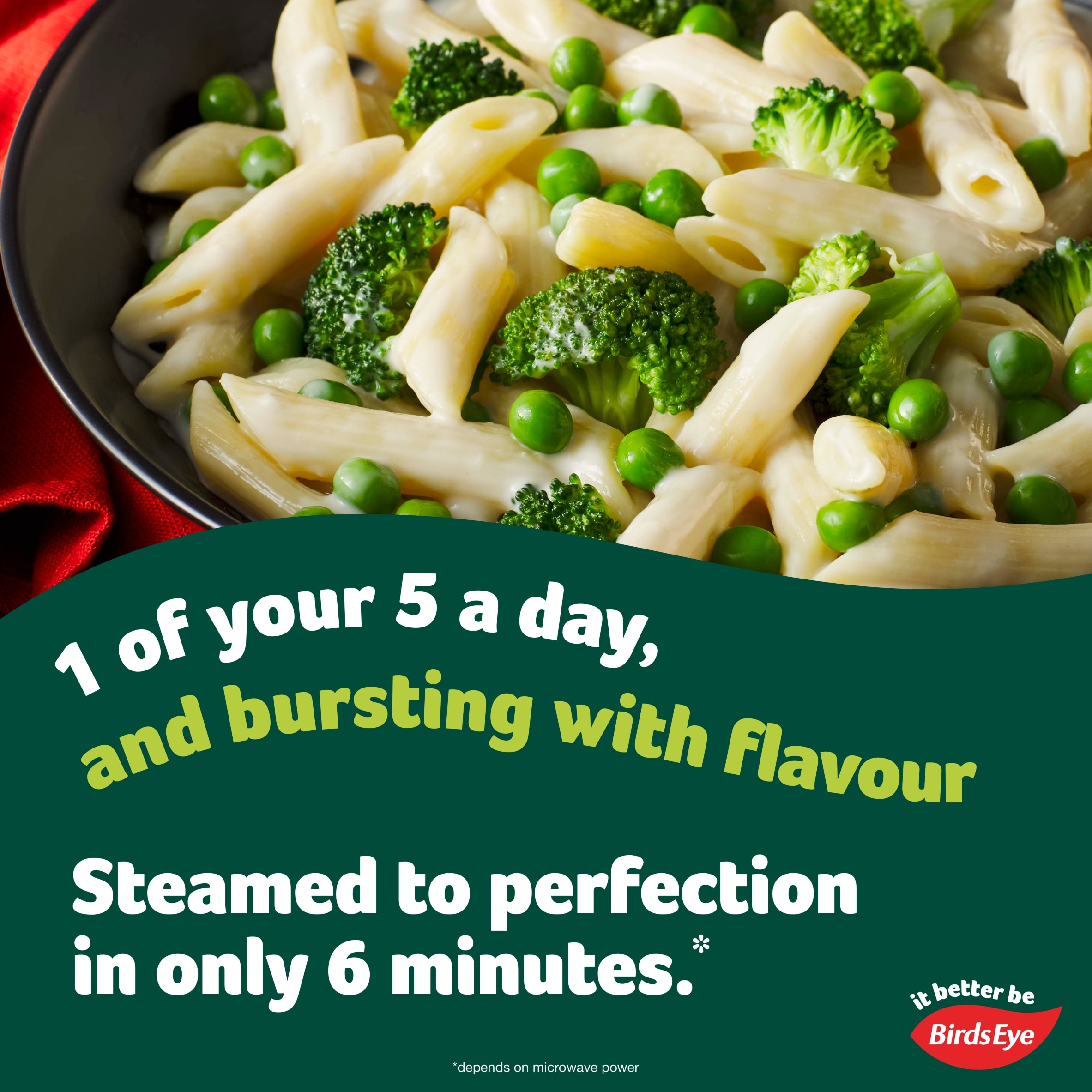 Birds Eye Steamfresh Creamy Cheese Vegetable Pasta Meal for 1 400g thumbnail 2