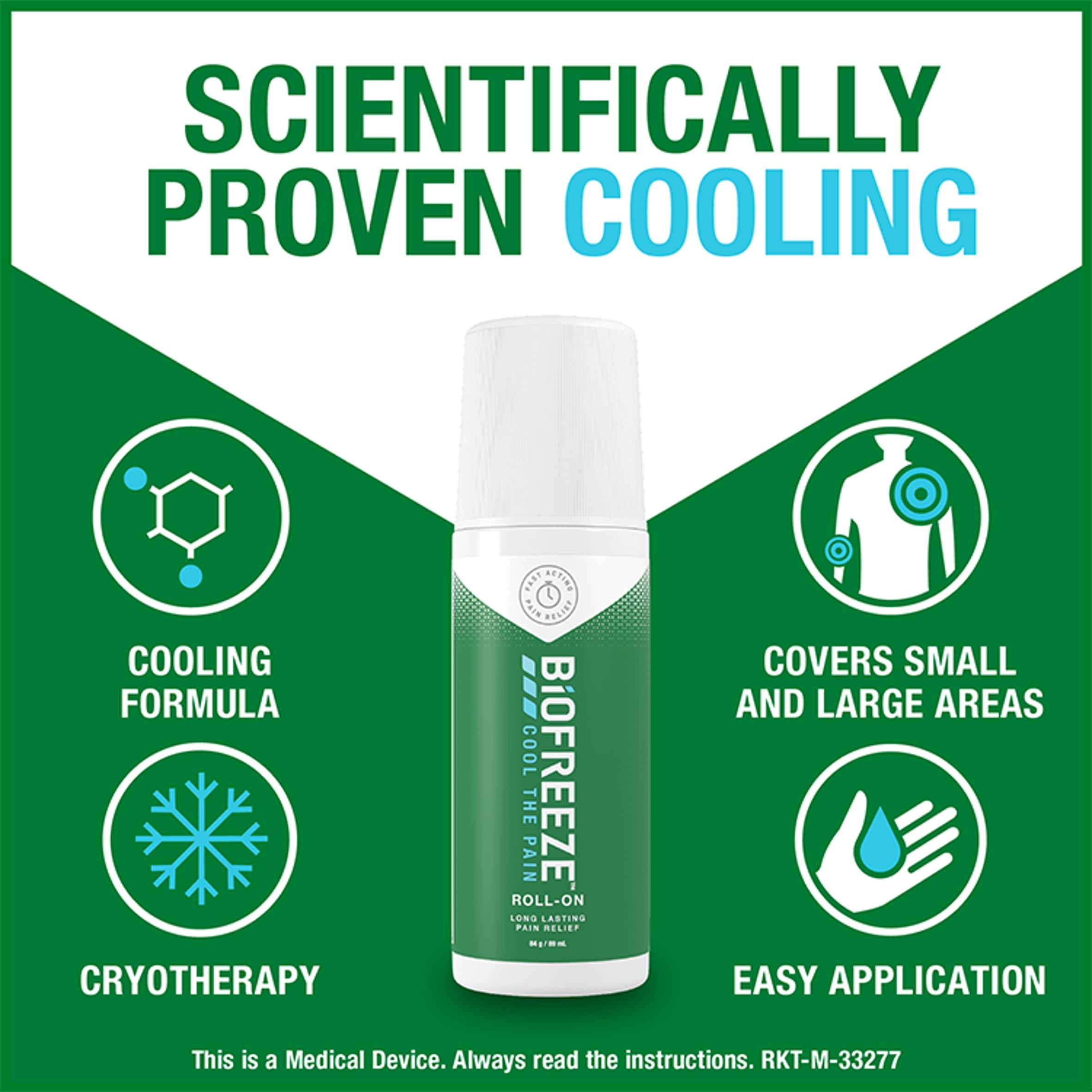 Biofreeze Roll-On Pain Relief 89ml thumbnail 3