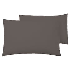 F&F Home Bedding Supersoft Grey Pillow Case Pair