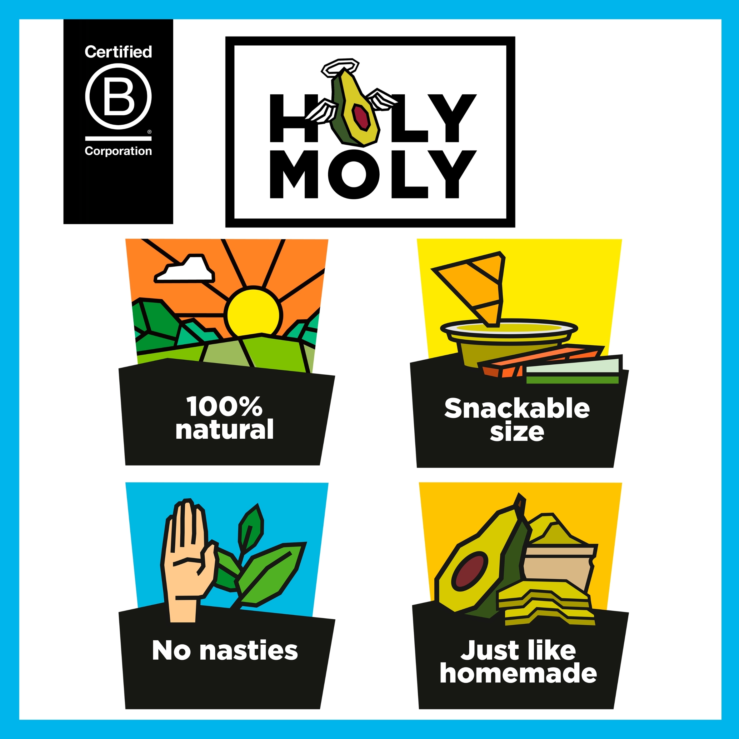 Holy Moly Smashed Avocado 3 x 57g thumbnail 2