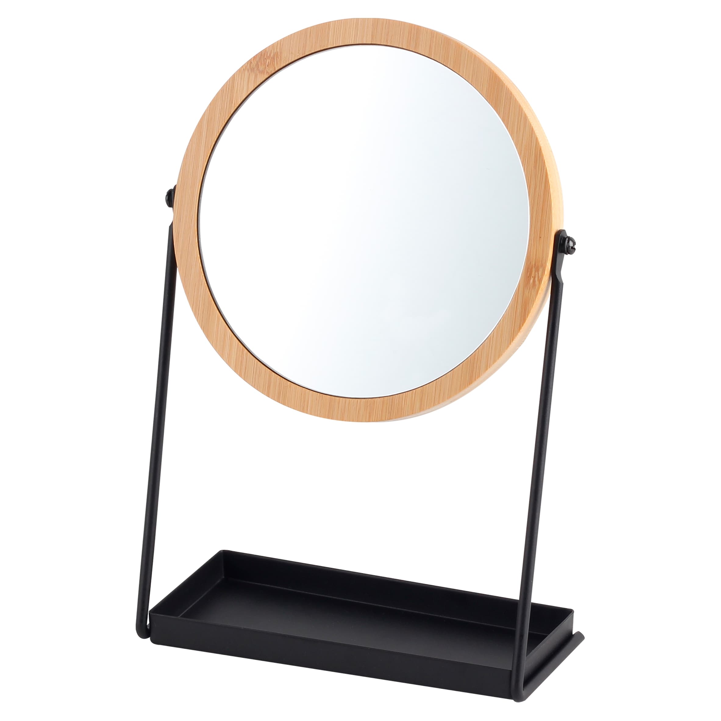 F&F Home Black And Bamboo Mirror