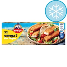 Birds Eye Omega 3 Fish Fingers 32 Pack 896g