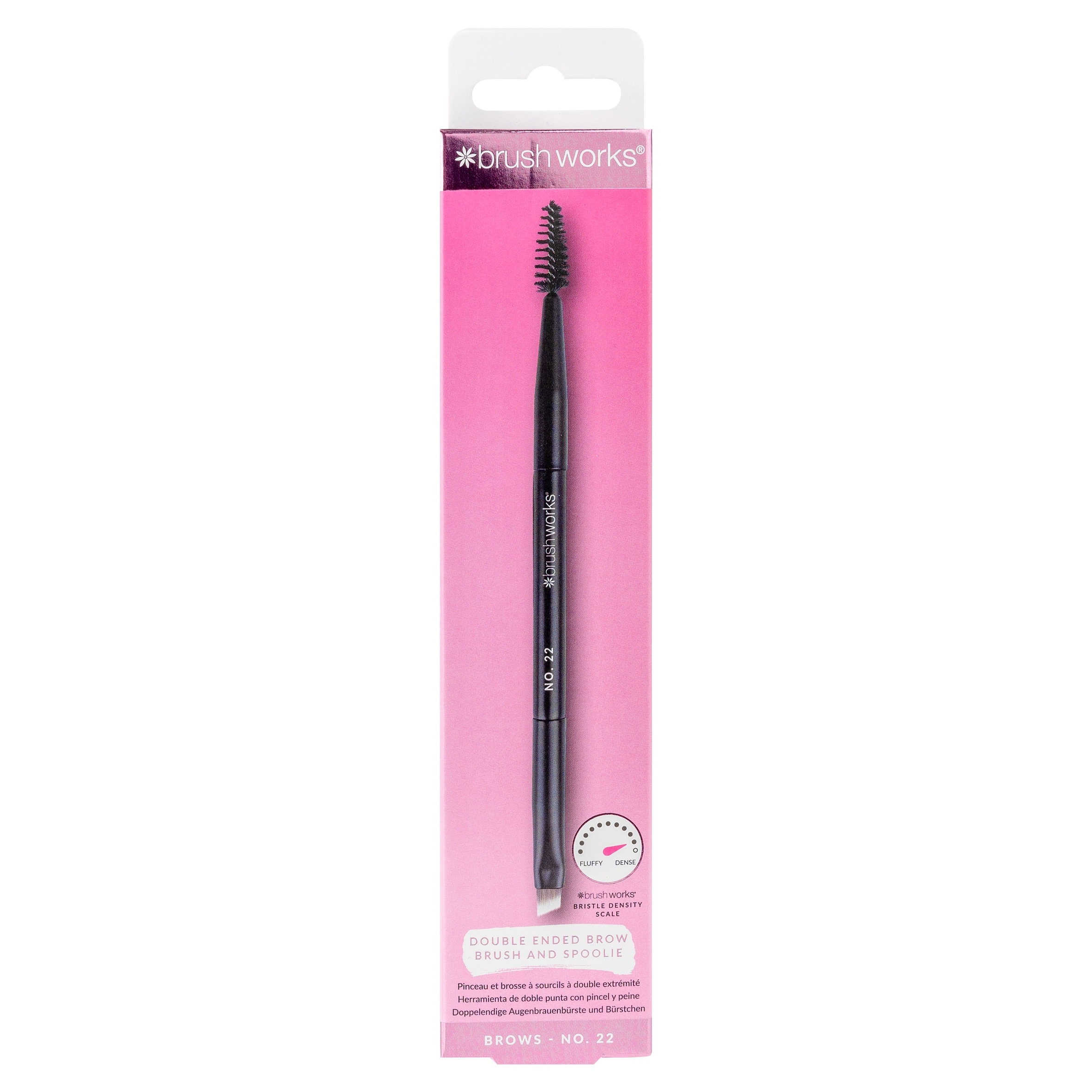 Brushworks No. 22 Double Ended Brow Brush and Spoolie