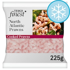 Tesco Finest North Atlantic Cooked Prawns 225G