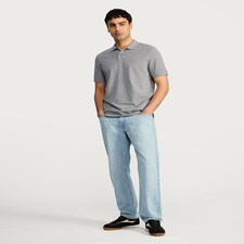 F&F Regular Fit Short Sleeve Polo Shirt in Grey thumbnail 2