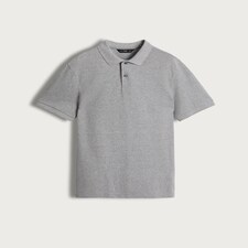F&F Regular Fit Short Sleeve Polo Shirt in Grey thumbnail 4