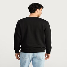 F&F Regular Fit Crew Neck Sweatshirt in Black thumbnail 3