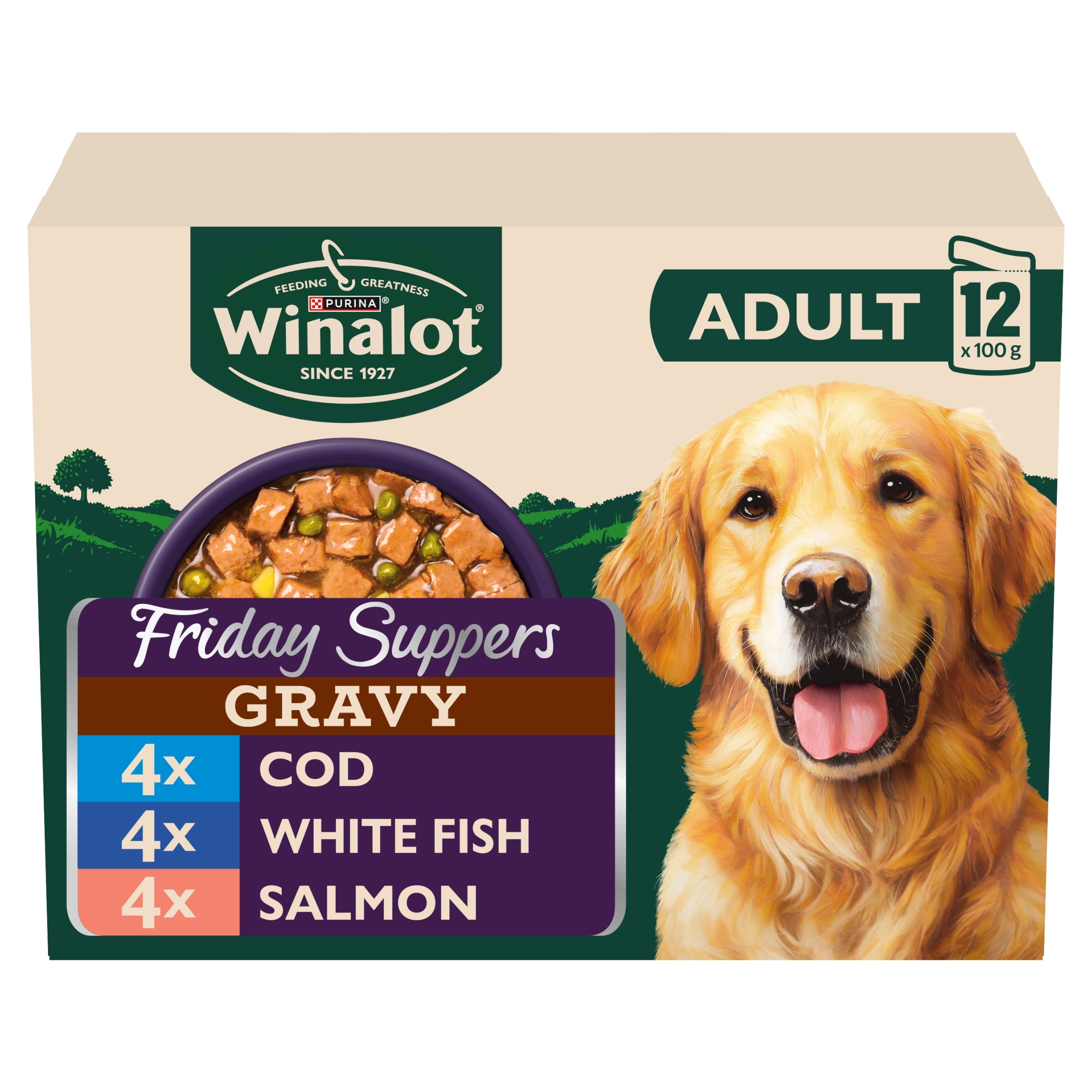 Winalot Friday Suppers Mixed in Gravy Wet Dog Food 12x100g