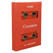 F&F Home Cinnamon Scented Tealights 24 x 8.3g