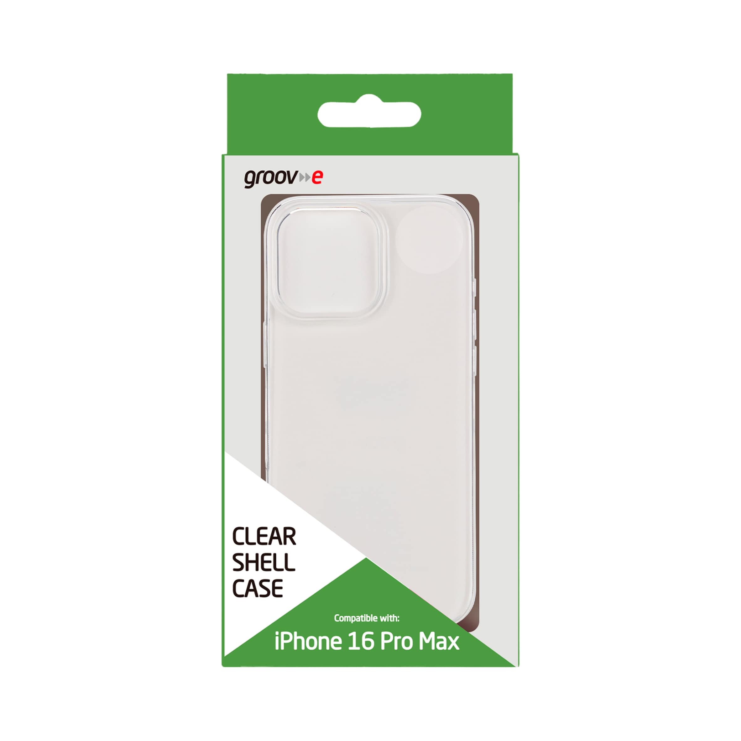 Groov-e iPhone 16 Pro Max Clear Shell Case