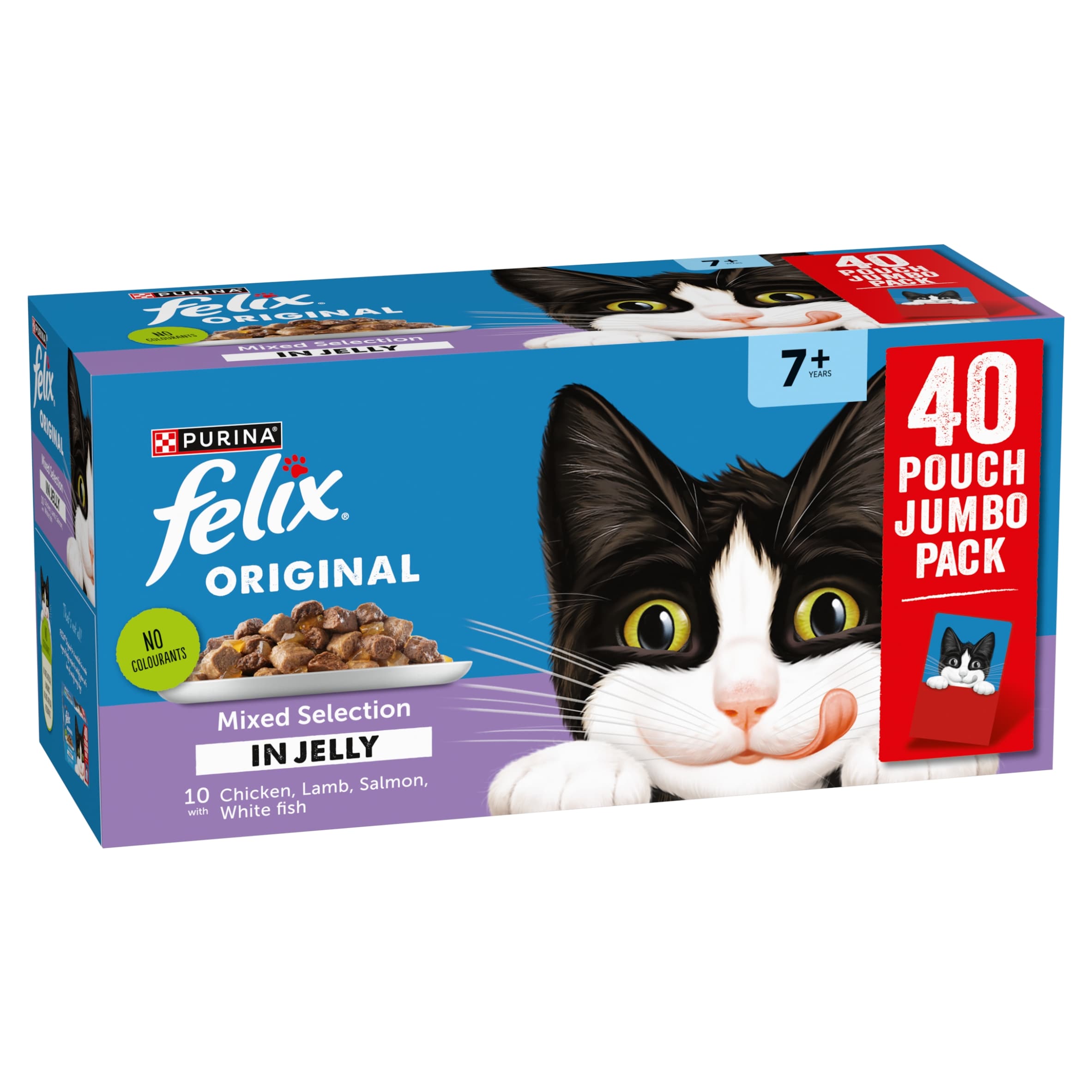 FELIX Original Senior 7+ Mixed Selection in Jelly Wet Cat Food 40x85g thumbnail 2