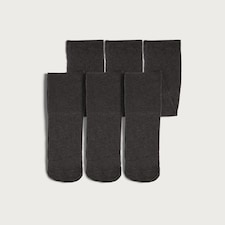 F&F School Girls 3-Pack Cotton Rich Tights in Grey