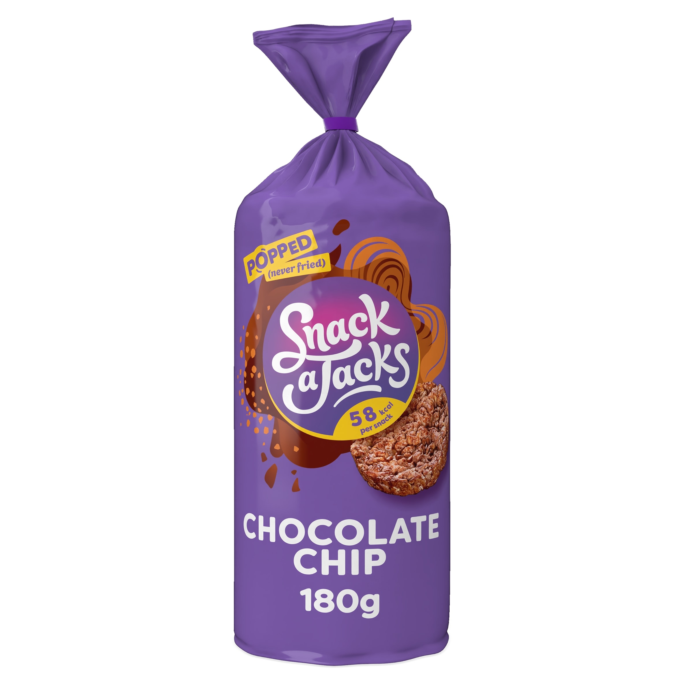 Snack a Jacks Chocolate Chip Jumbo Rice Cakes 180g thumbnail 4