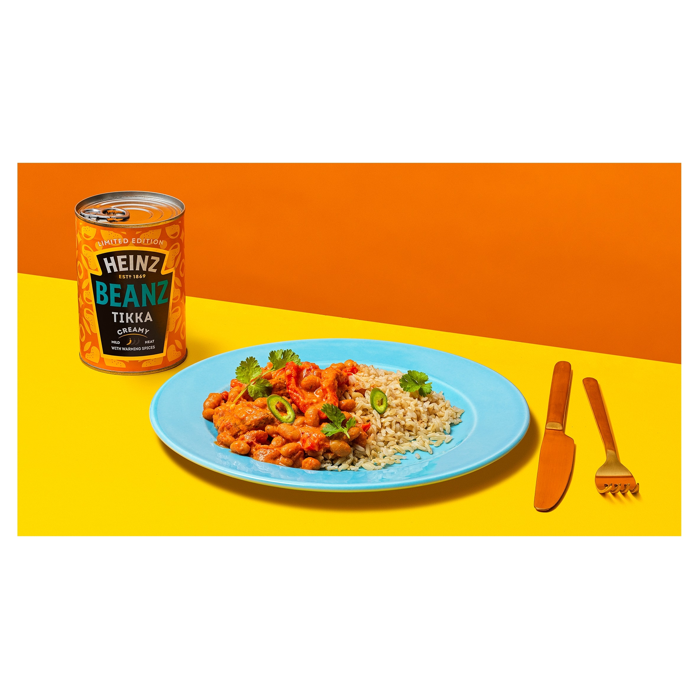 Heinz Baked Beans Tikka Creamy Beanz 390G thumbnail 3