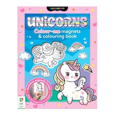 Unicorn magnet colouring book