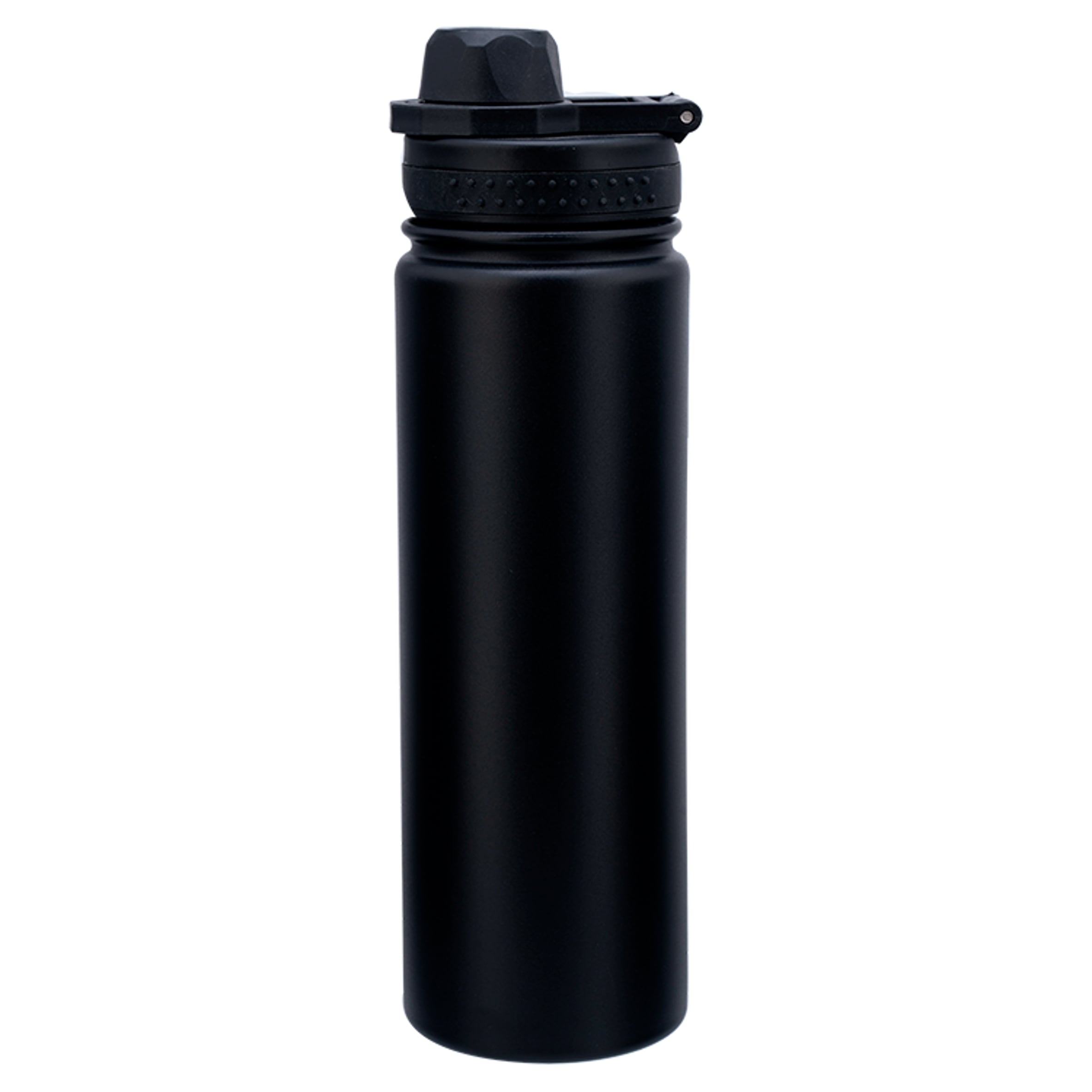 Tesco Black Insulated Dual Water Bottle 650Ml