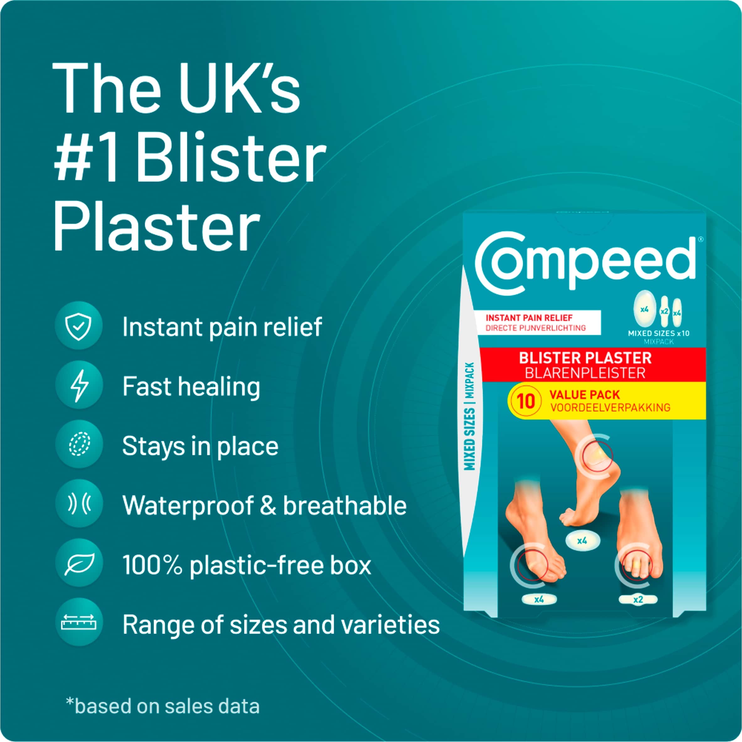 Compeed Blister Plasters Mixed x10 thumbnail 3