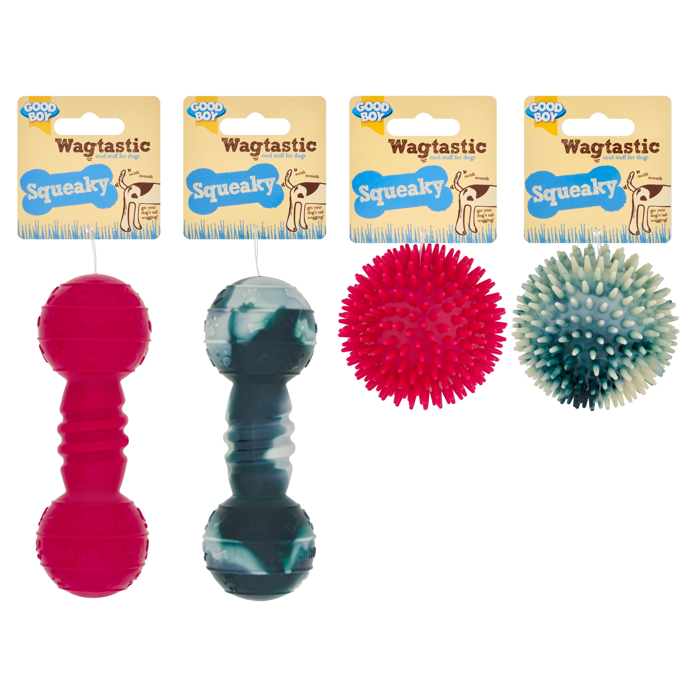 Good Boy Wagtastic Squeaky Assortment Dog Toys thumbnail 2