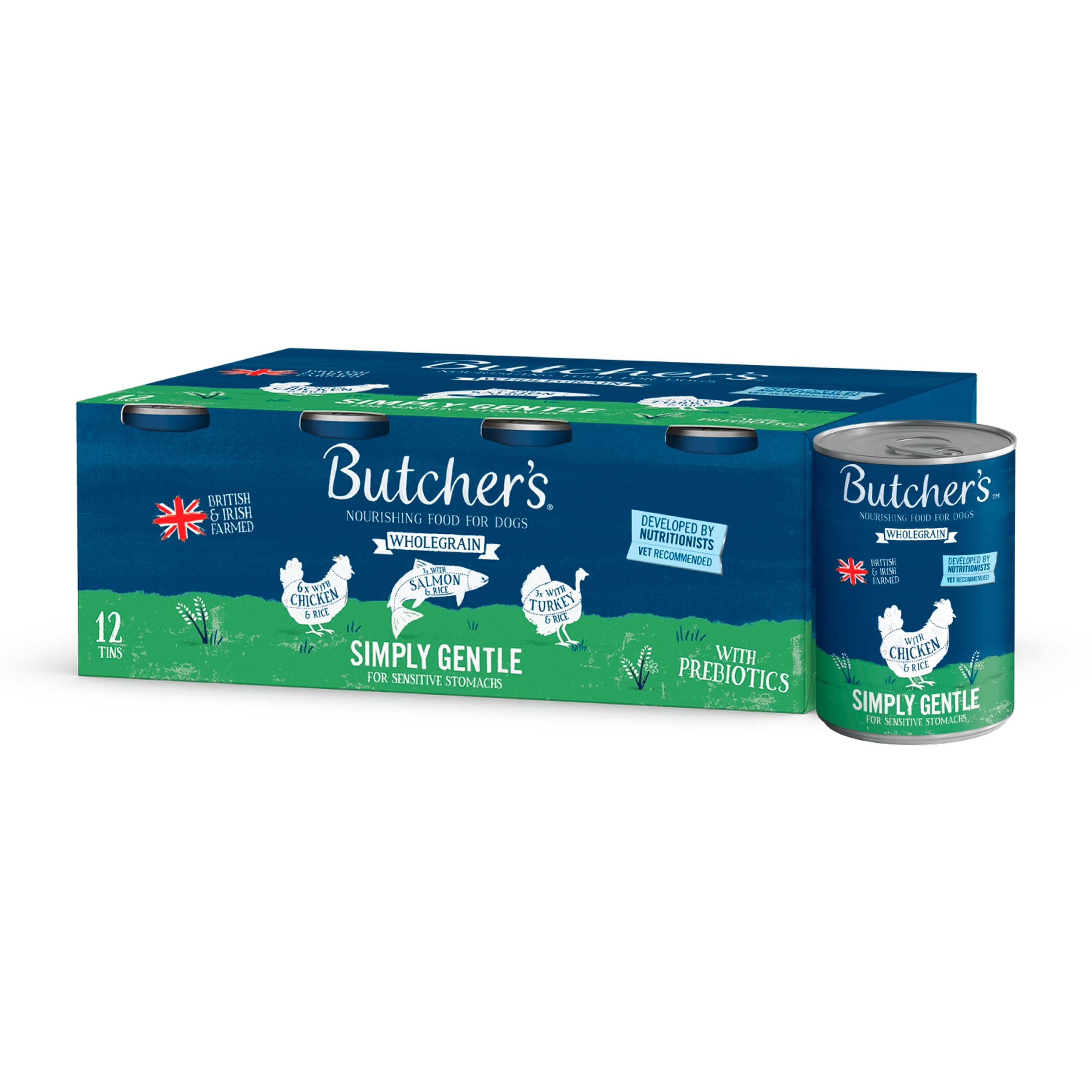 Butcher's Wholegrain Simply Gentle Dog Food Tins 12x390g thumbnail 2