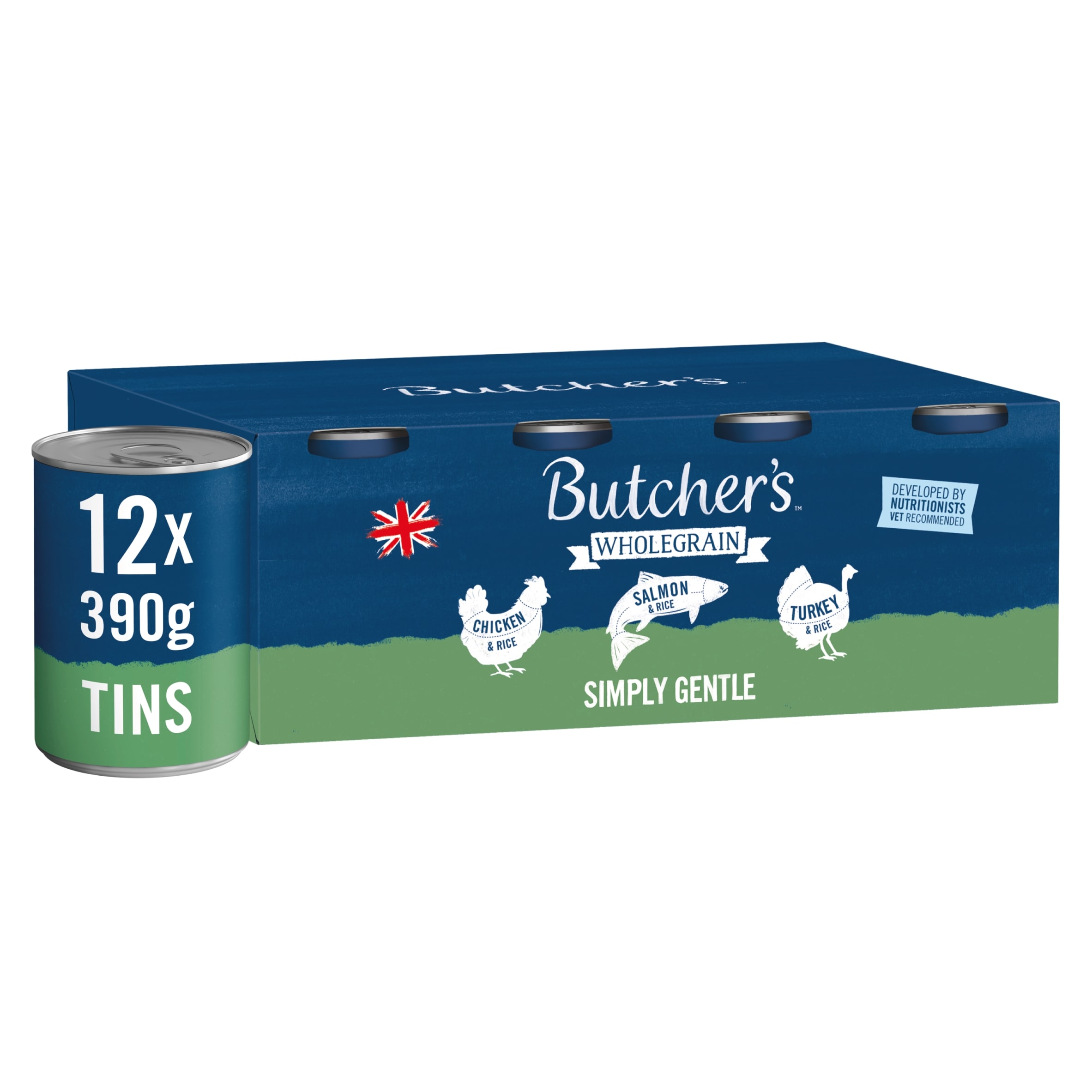 Butcher's Wholegrain Simply Gentle Dog Food Tins 12x390g thumbnail 3