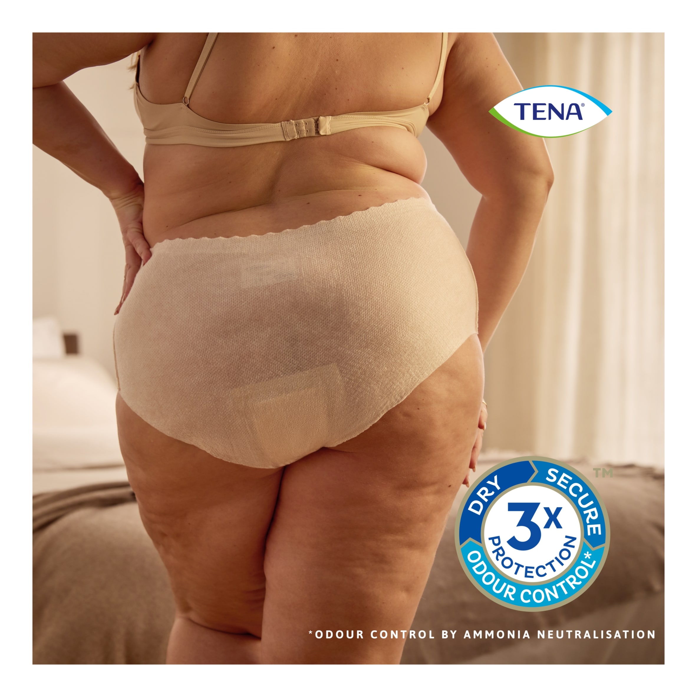 TENA Silhouette Incontinence Pants Cream Large 8 Pack thumbnail 5