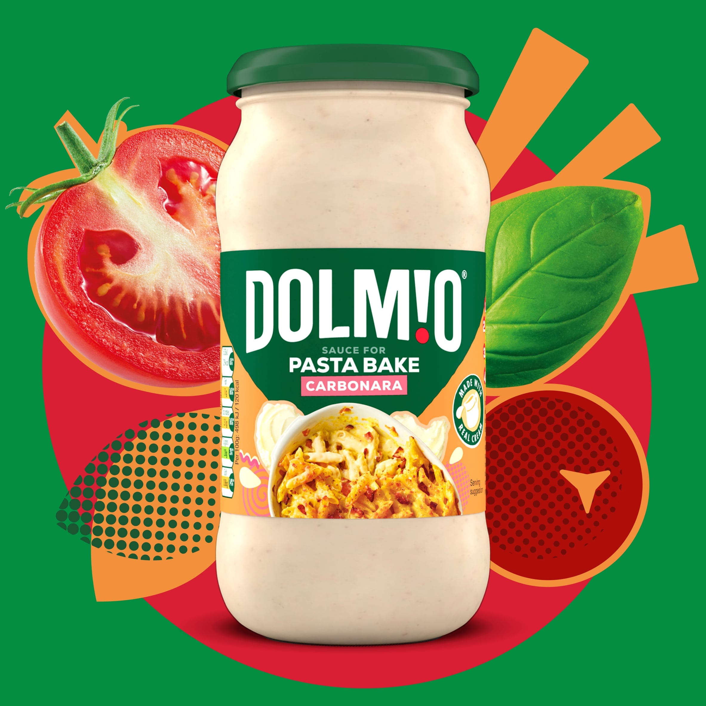 Dolmio Pasta Bake Sauce Carbonara 430g thumbnail 2