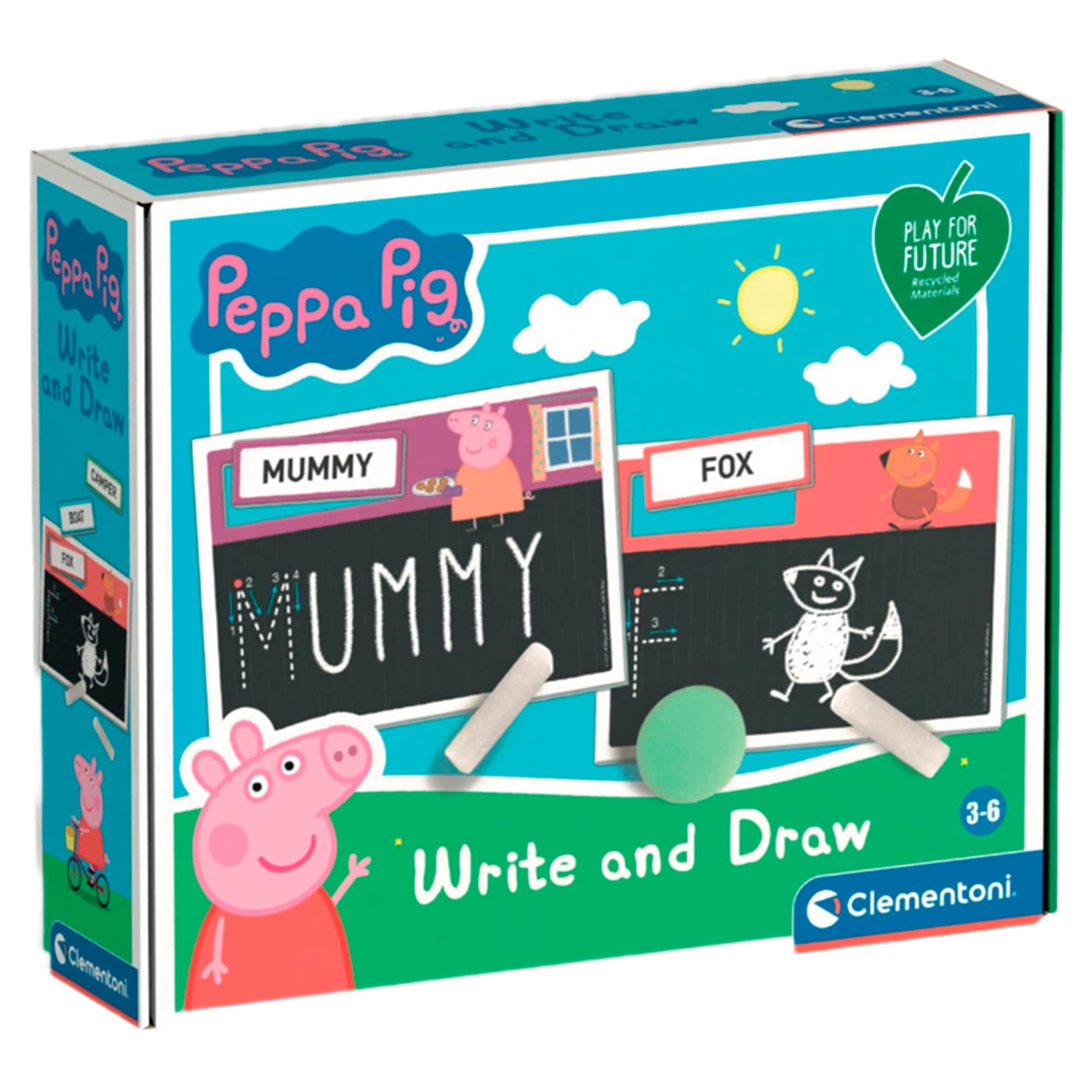 Peppa pig write and draw