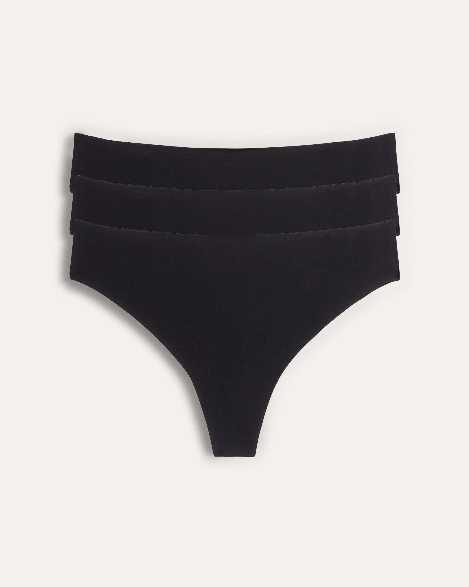 F&F 3-Pack Bonded Thongs in Black thumbnail 3